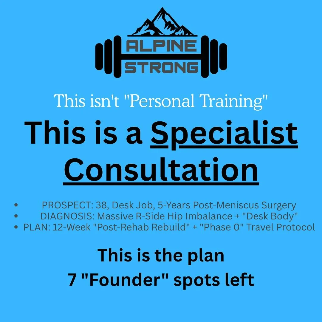 Just got off a 30-minute consultation that perfectly explains why what I do is different.

I spoke with a &ldquo;Peak Performer&rdquo; prospect. She&rsquo;s 38, works a desk job, and has been struggling for 5 years with a meniscus tear that was &lsqu