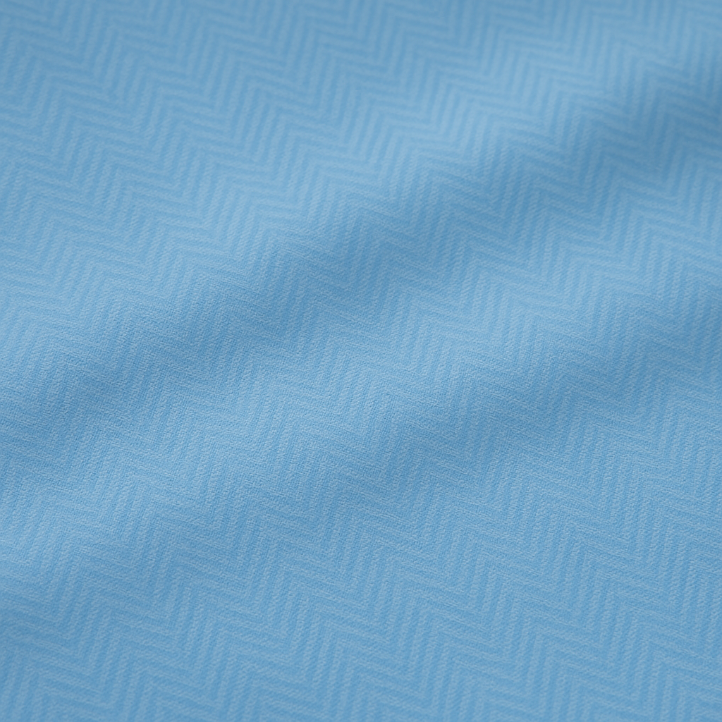 Powder Blue Herringbone
