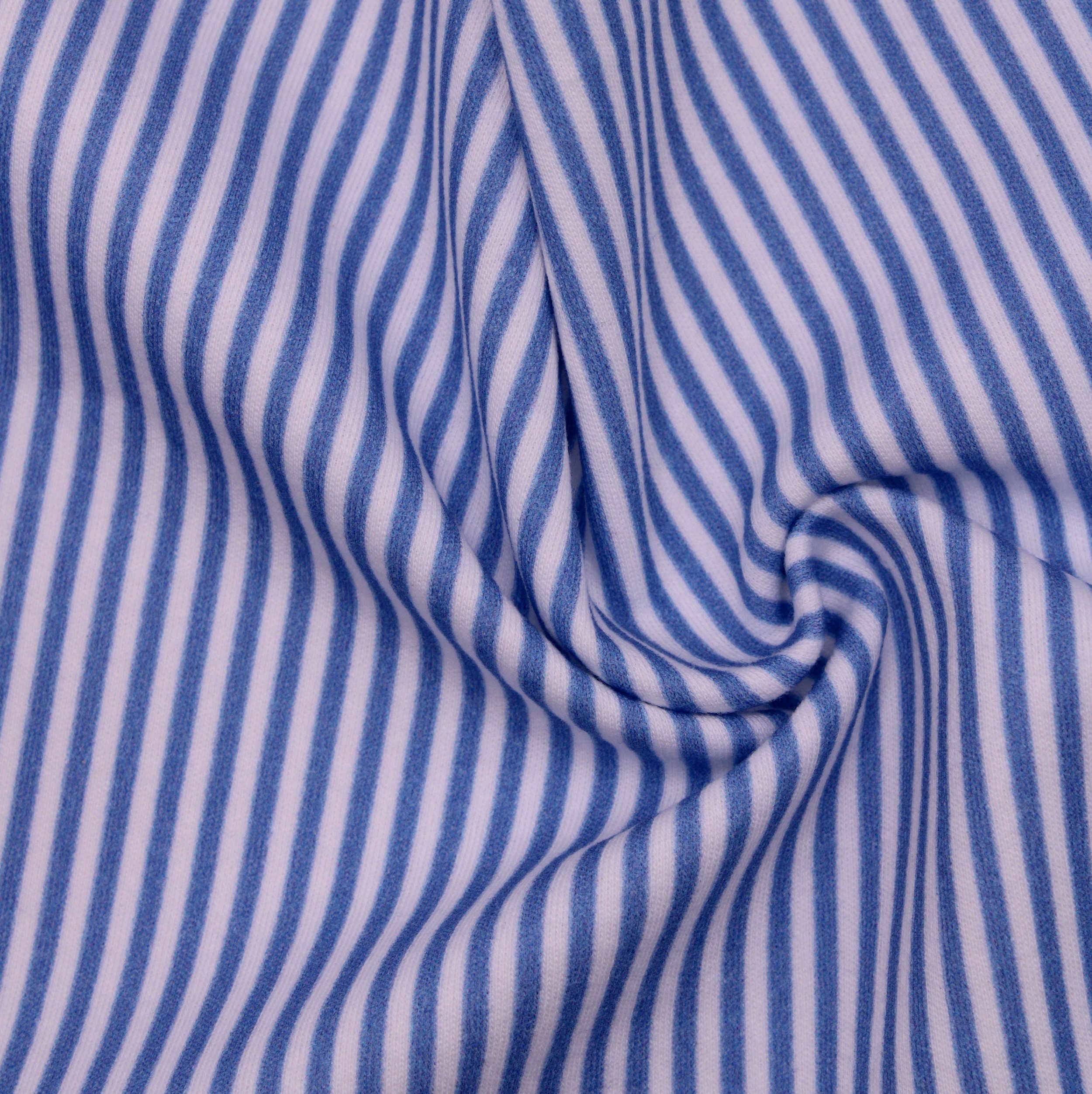 Classic White and Blue Bengal Stripes