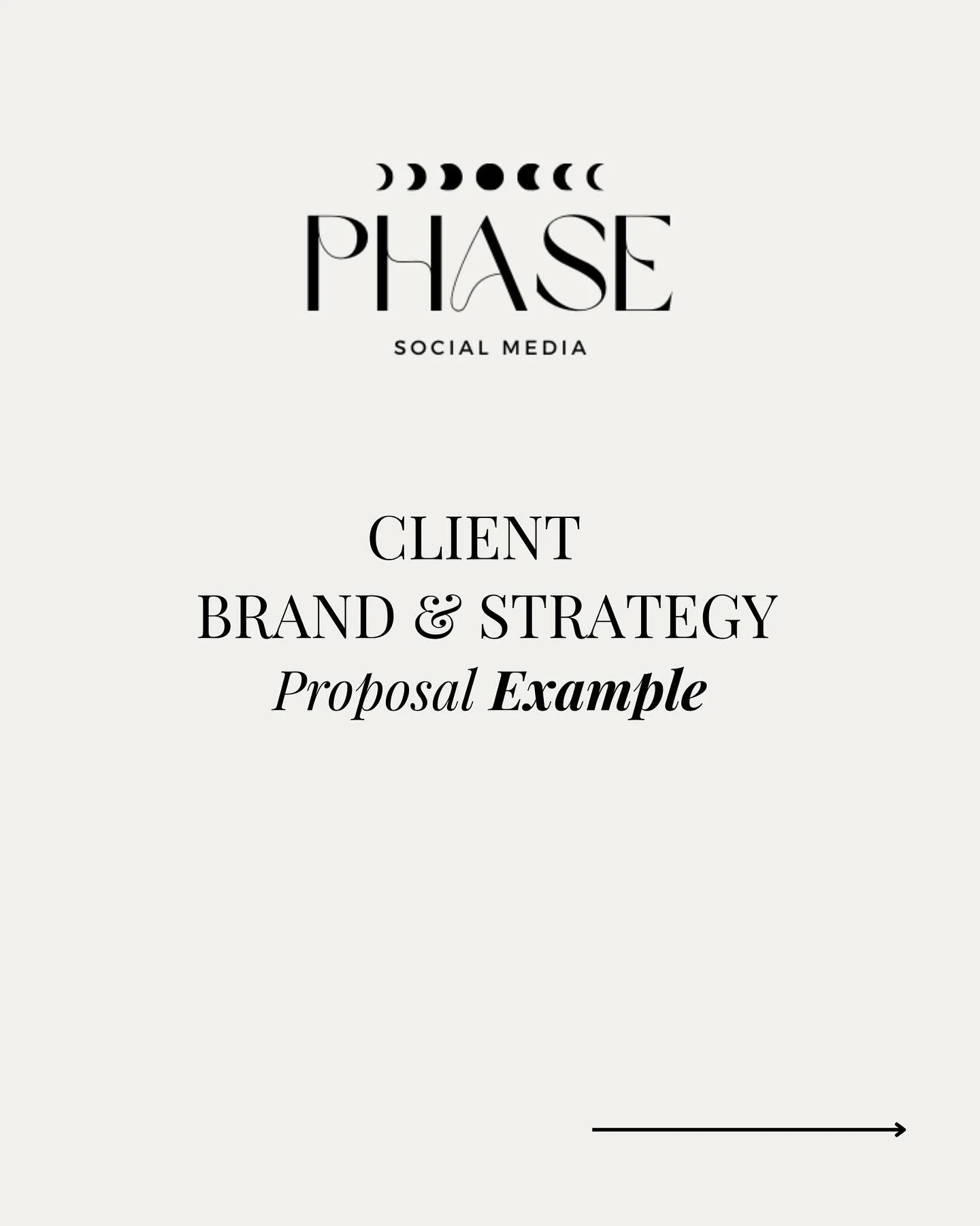✨ A sneak peek of being a PHASE Client ✨

Here&rsquo;s an example of our client brand + strategy proposal &mdash; the first step in bringing your vision to life with PHASE. From your brand kit to content strategy and feed layout, this is where the cr