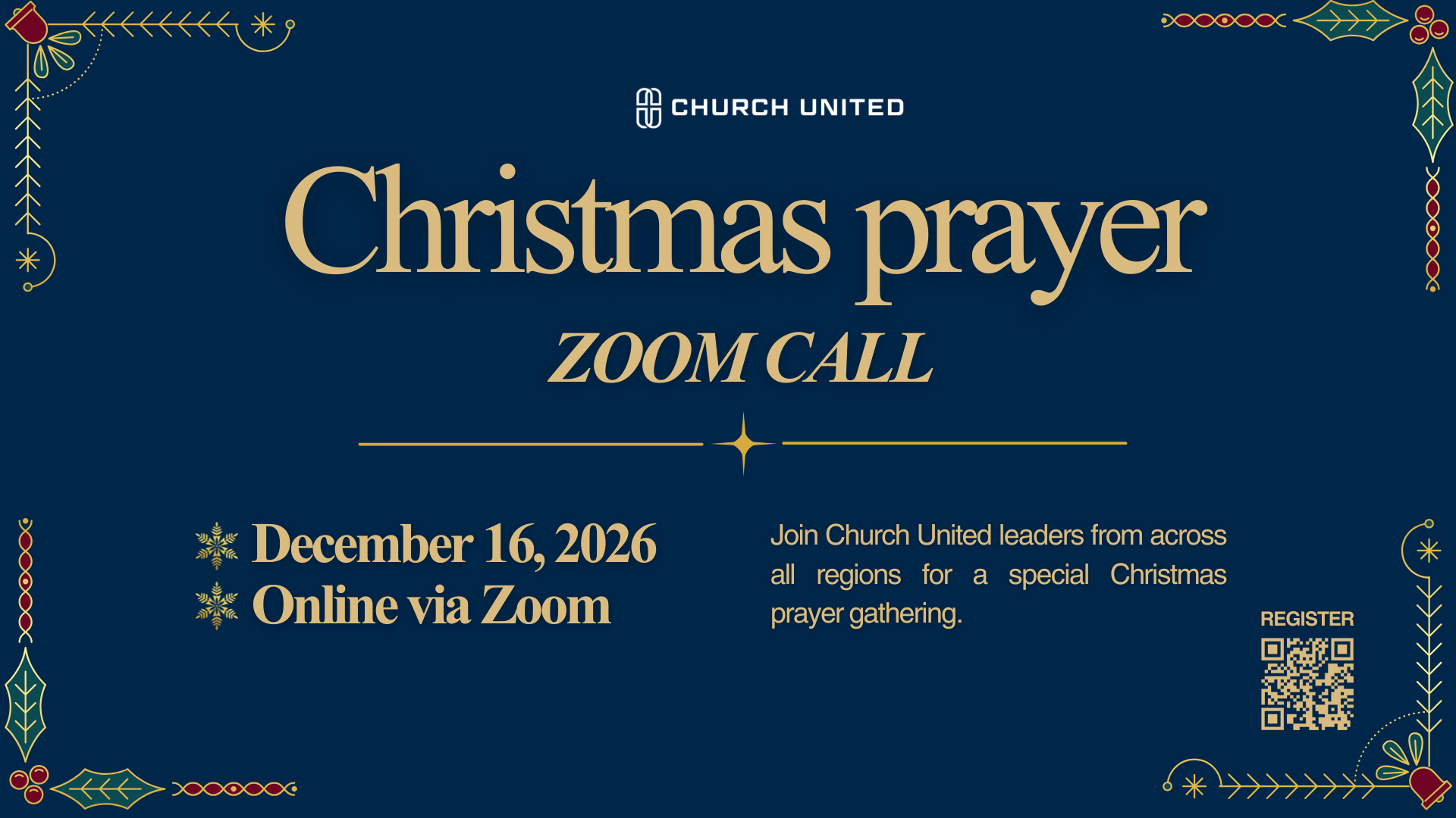 Christmas Prayer - Zoom