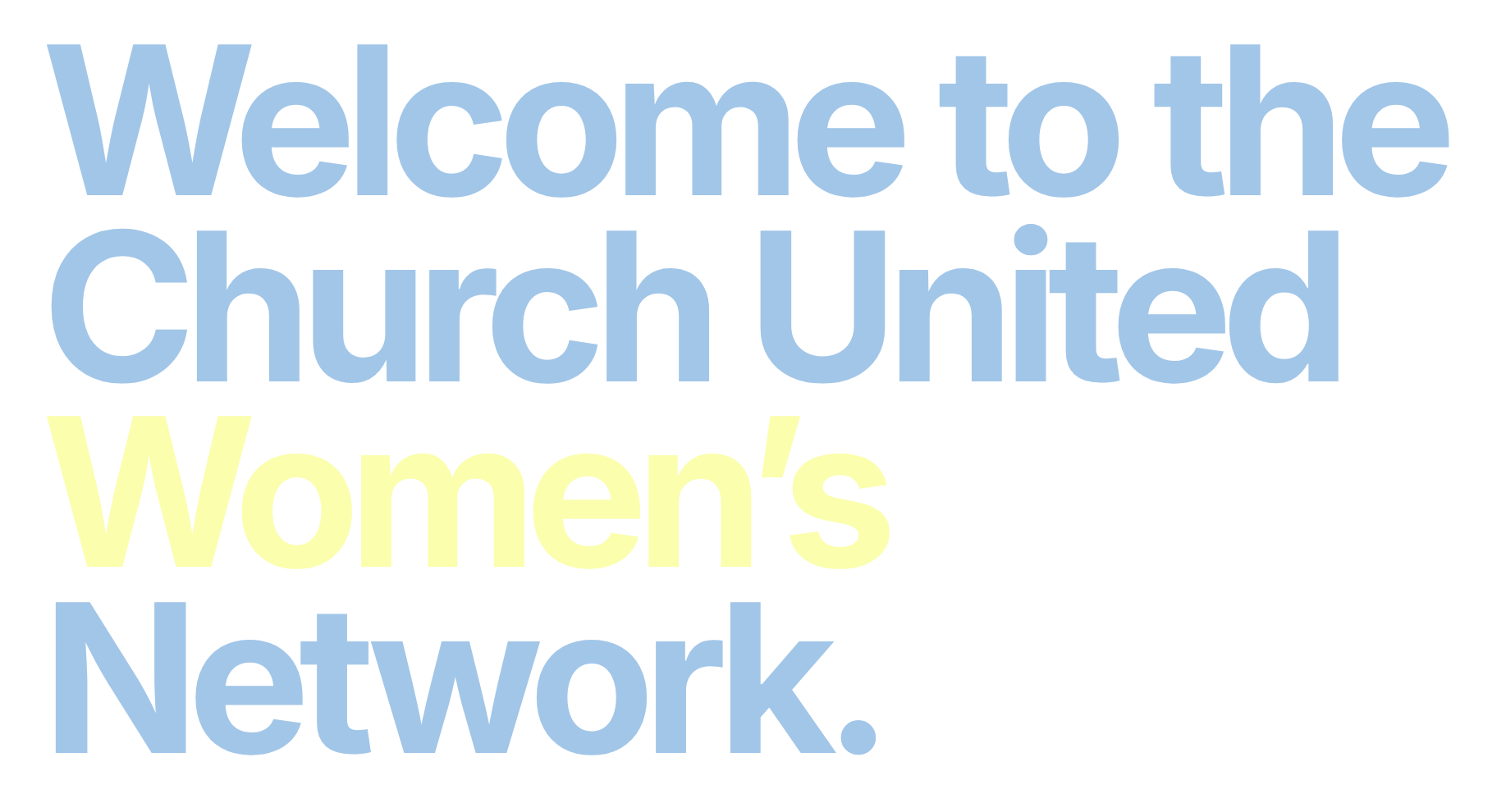 main title: Church United Women's Network
