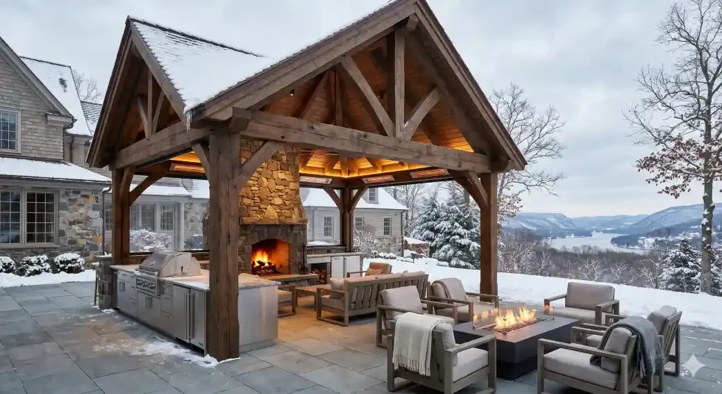 How to Build a True Four-Season Outdoor Living Space in Hudson Valey New York