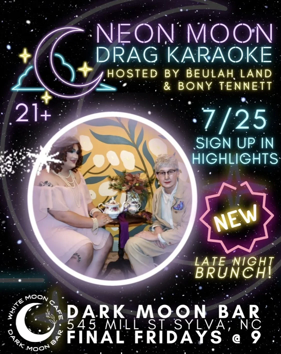 Neon Moon Drag Karaoke