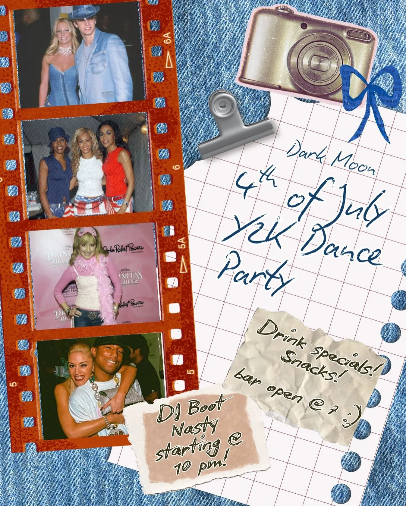 Return to the time of too much hair gel and never enough denim with us on the 4th of July! We&rsquo;re calling all the guys, girls, gays, and theys to channel their innermost 2000s fantasy for a fun night with great music and drinks! 🎆💋

DJ Boot Na