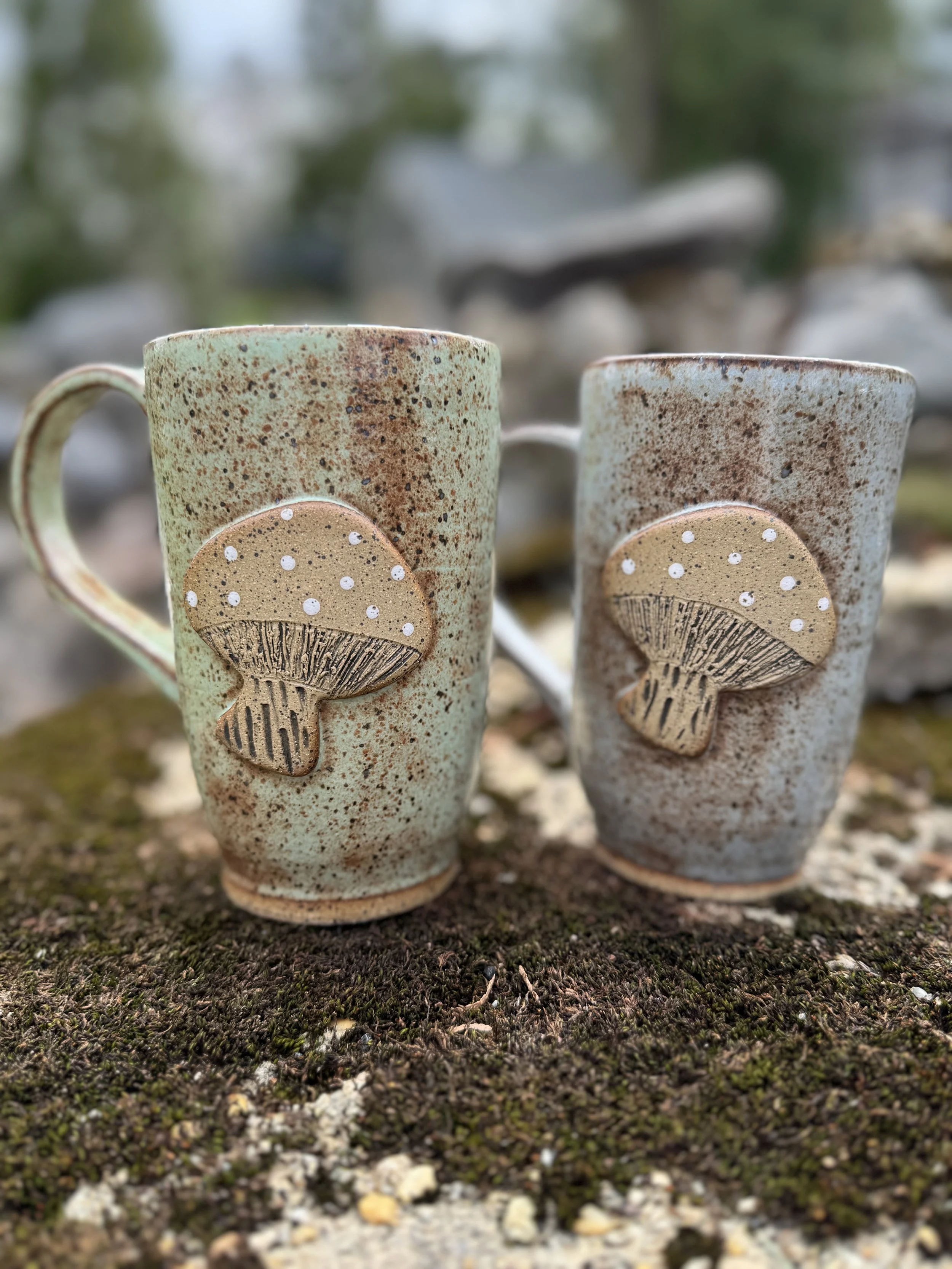 Large mushroom mug