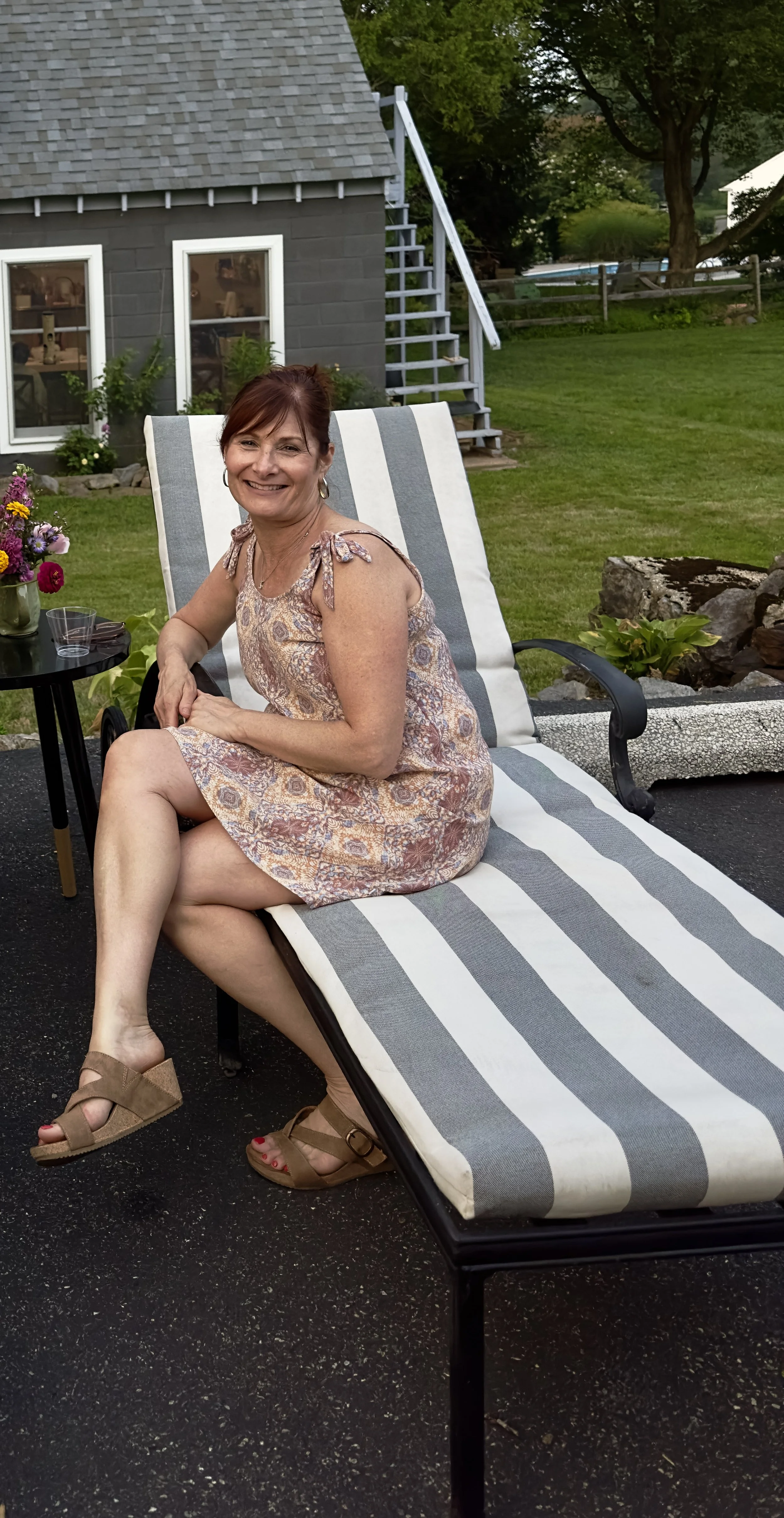 woman on chair