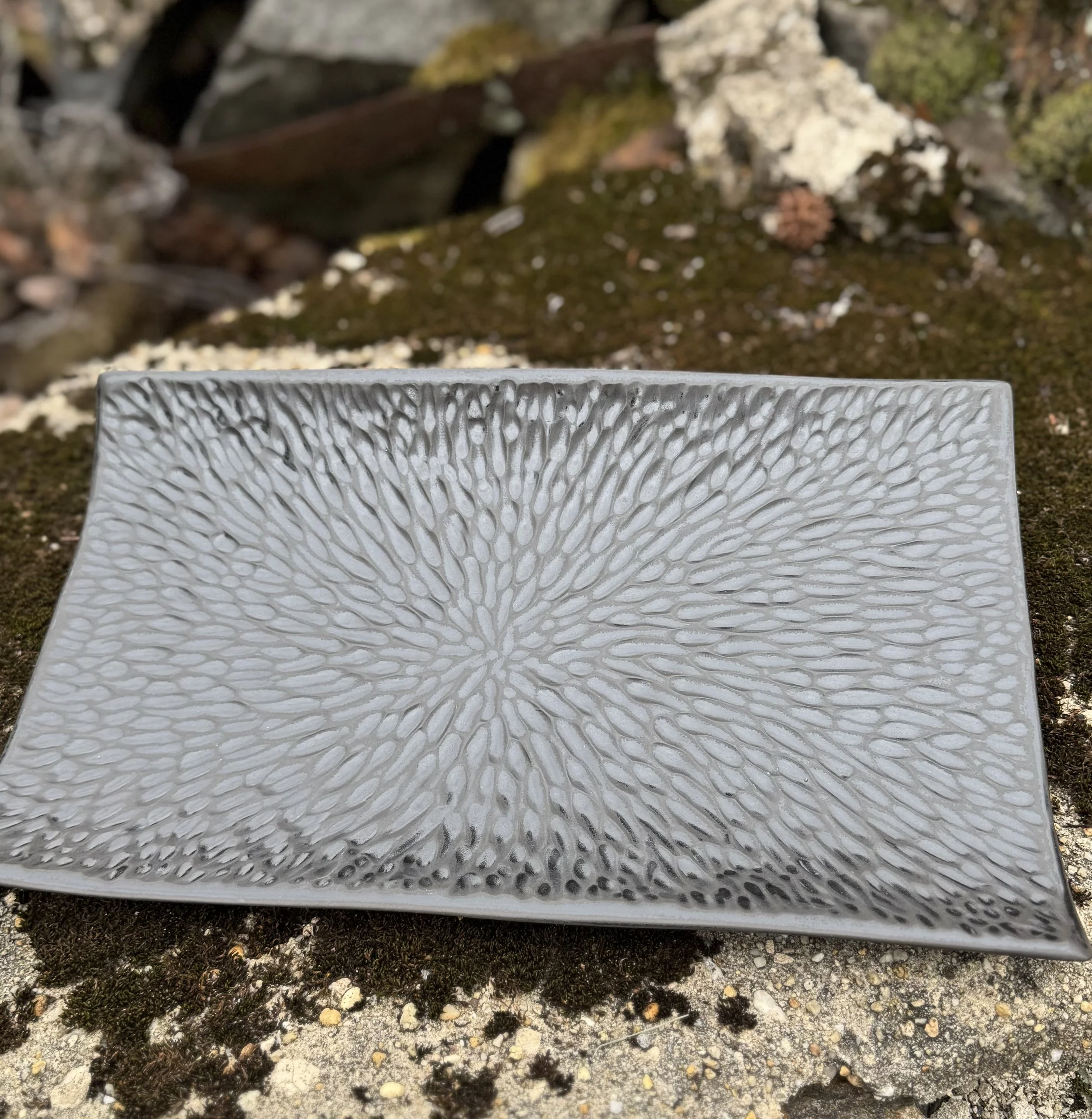 Hand carved platter