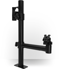 MPD21-A3X2-A8E9 21” DECK MOUNT POLE, PAX A35 MOUNT, & INGENICO LANE SERIES EFT MOUNT