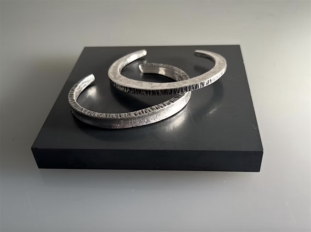 Forged Copper & Silver Cuffs @ Contemporary Craft