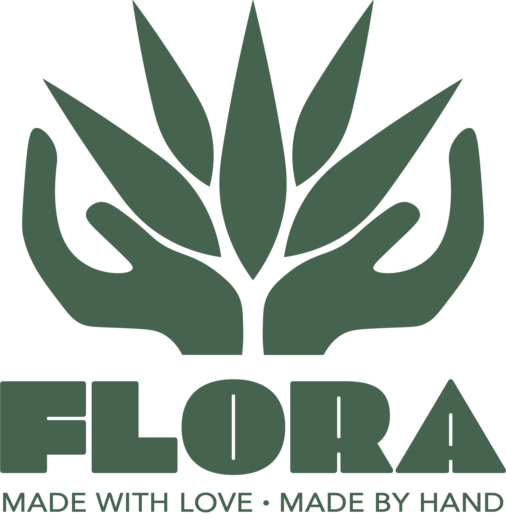 Flora Crest Design Dark Green