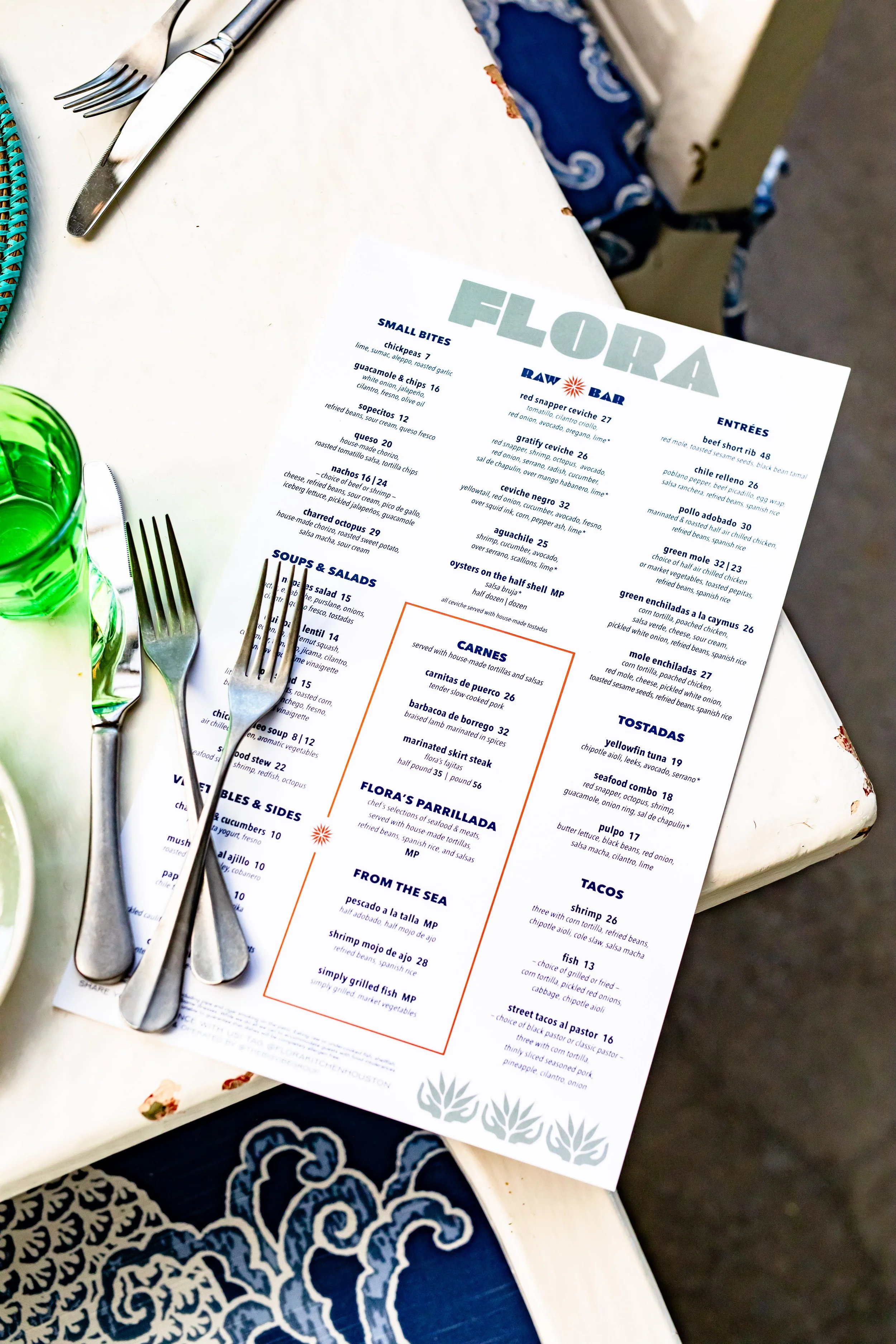 Flora All Day Menu Design