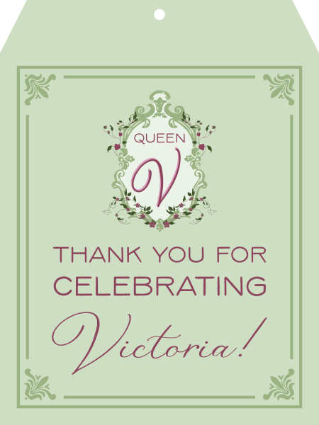 Tea Party Favor Tag Design