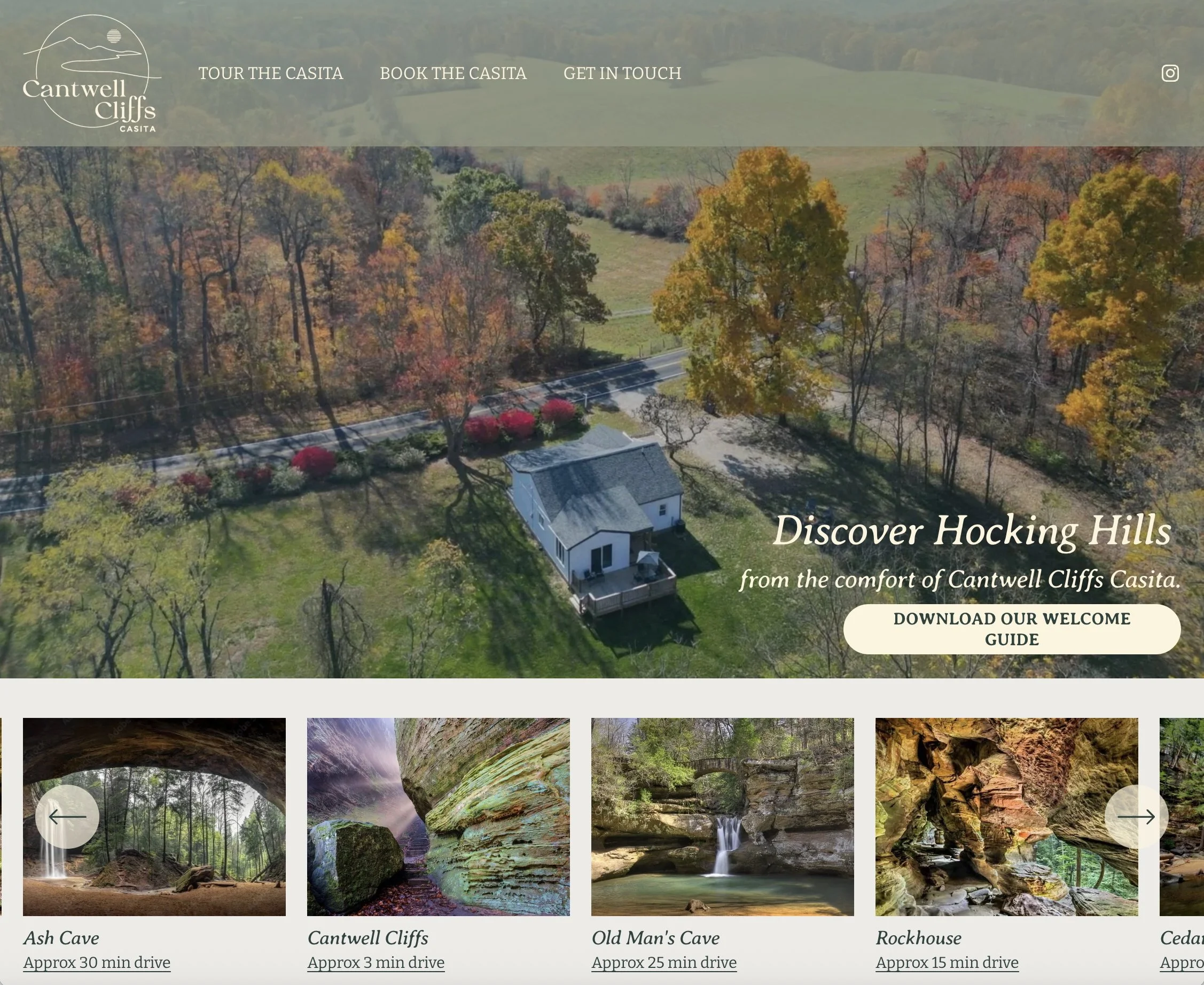 Cantwell Cliffs Casita Custom Website