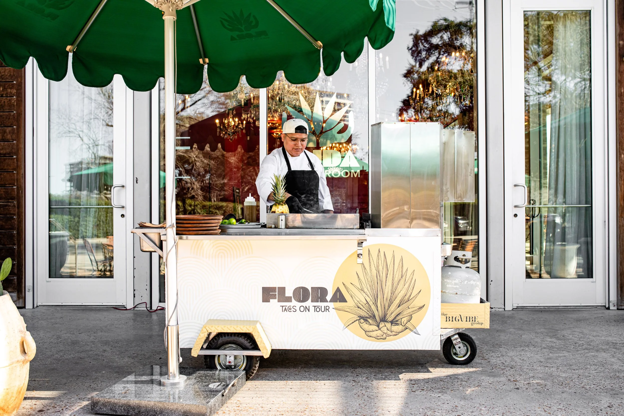 Flora Taco Cart Wrap