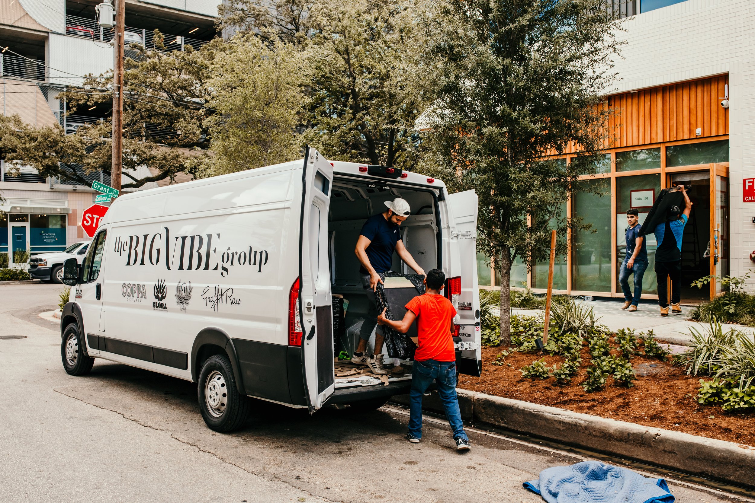 The Big Vibe Group Van Decal Design