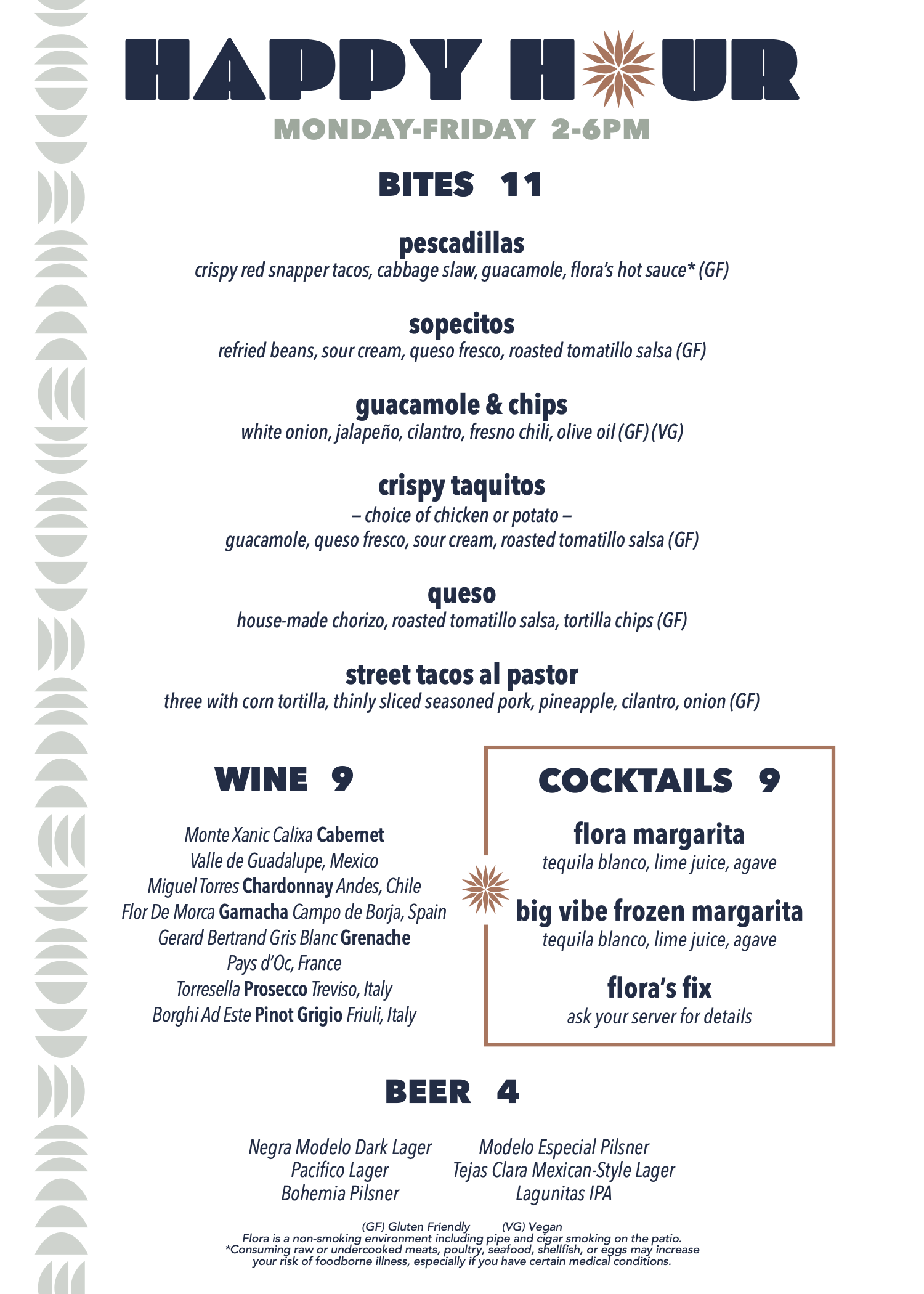 Flora Happy Hour Design