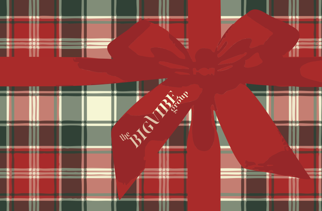 The Big Vibe Group Holiday Gift Card Design