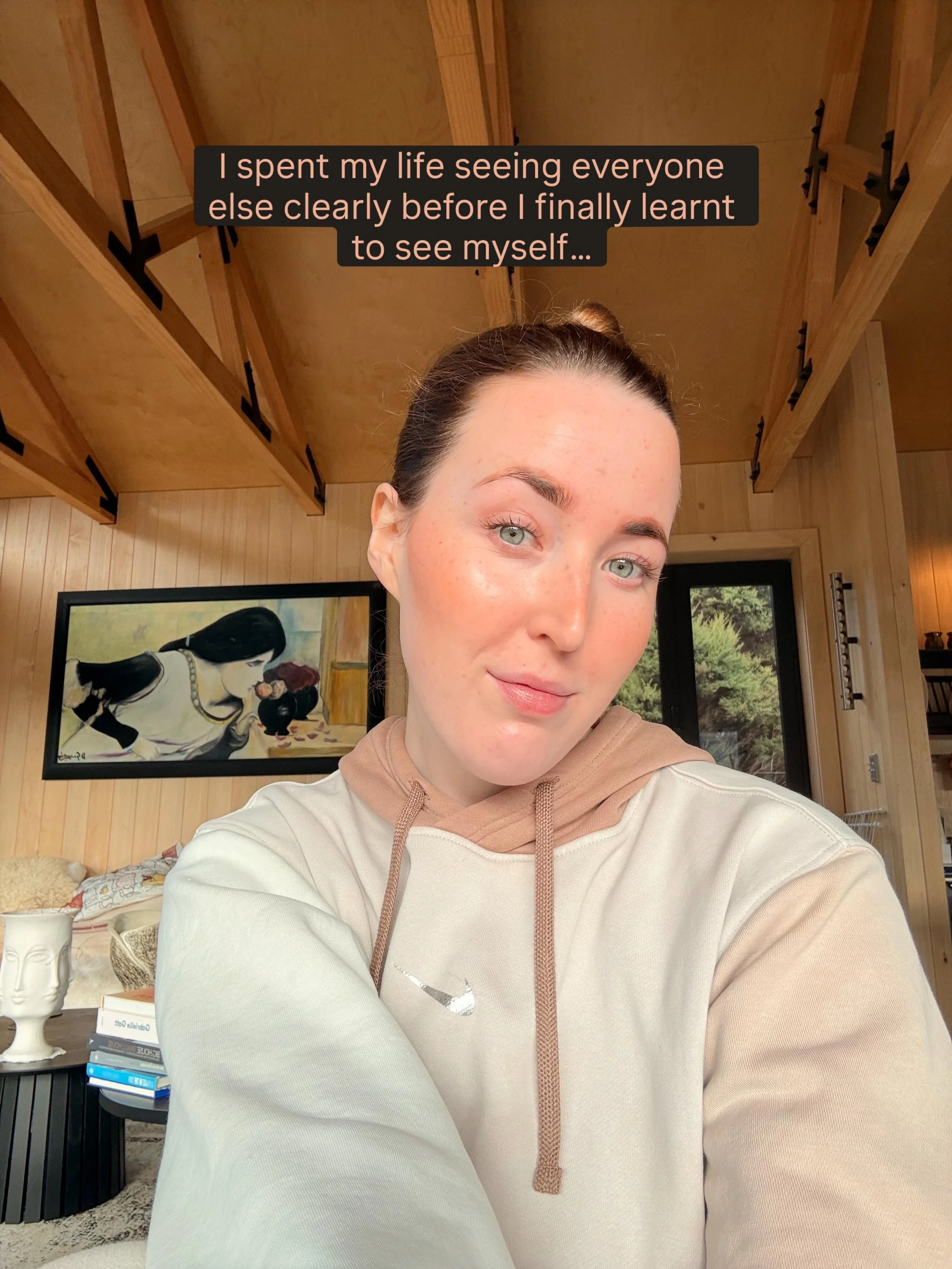 I have always seen.

As a child, I saw and felt what wasn&rsquo;t being said.
The energy between words.
The core of people&rsquo;s pain.
The thing somebody said and the thing they actually meant.

My perception has always cut through distortion.

Exc