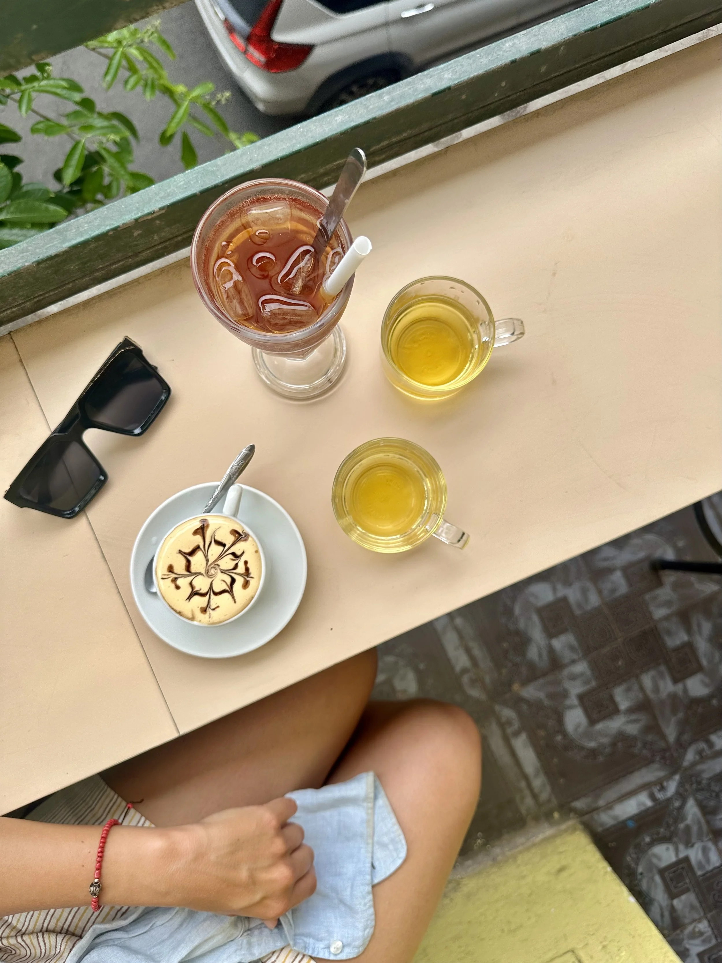 Egg coffee is more desert than coffee. Decadent and very much sweet.