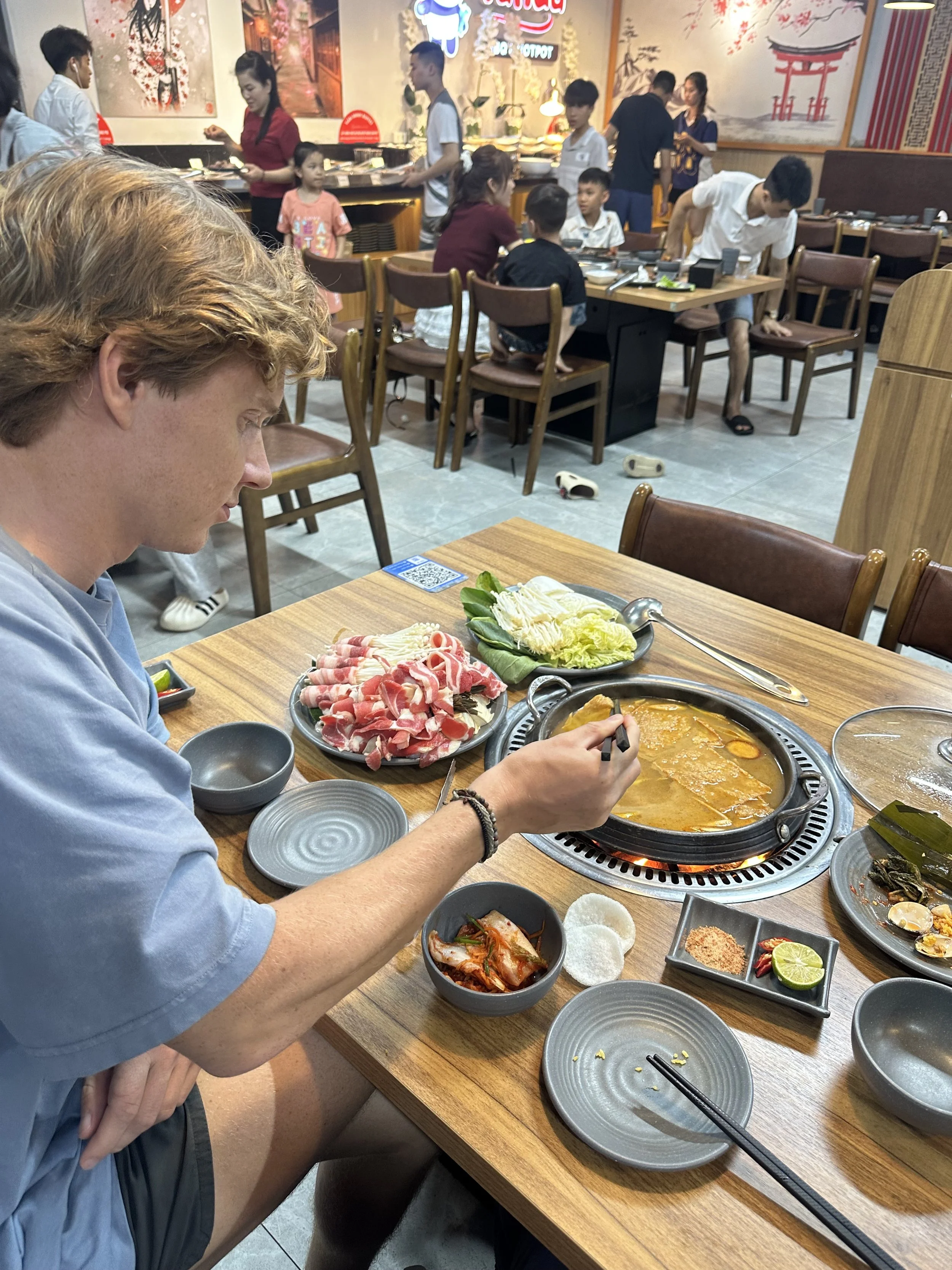 Aleksei's first HotPot. And very likely last...