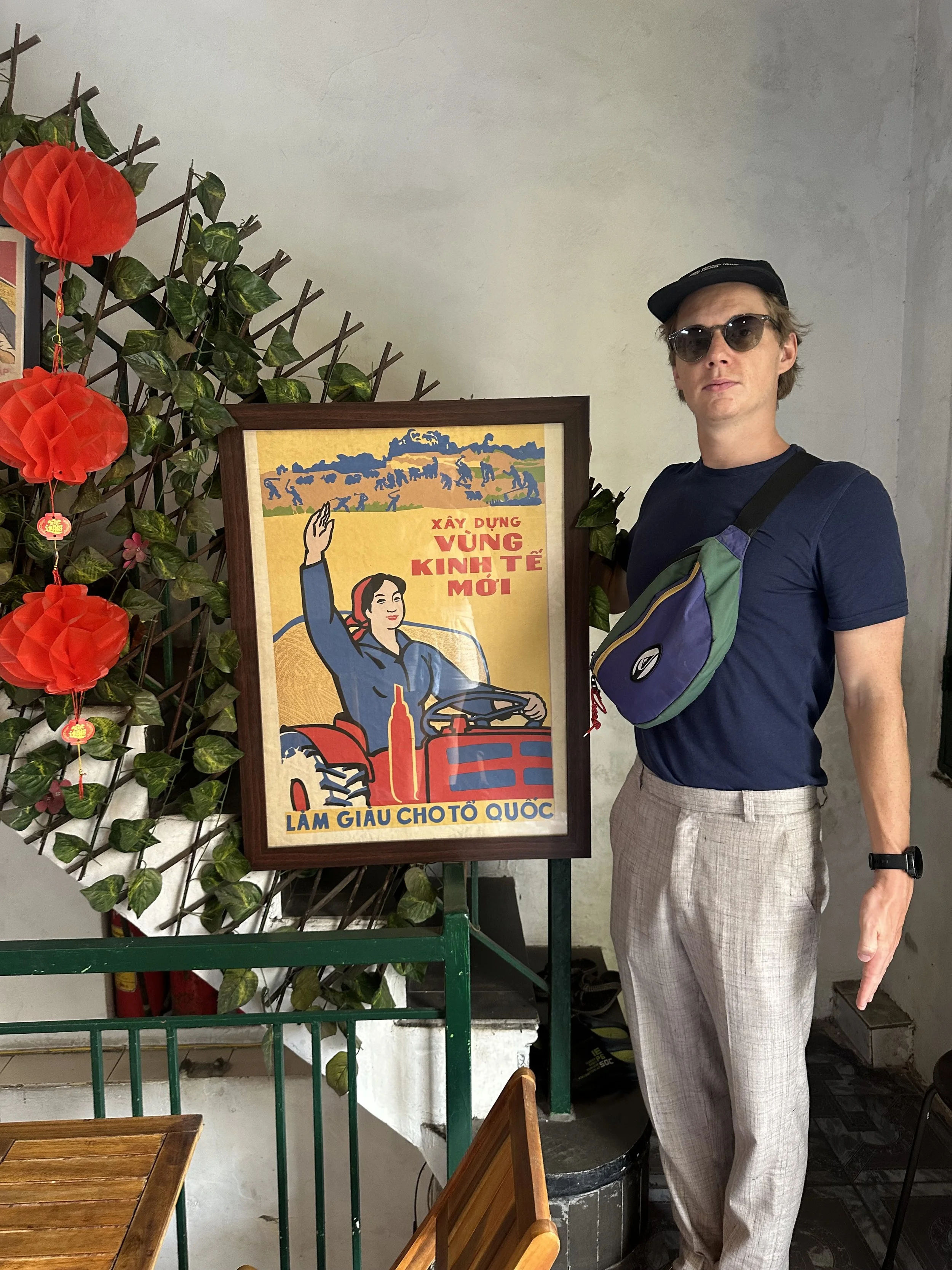 There is no lack of communist propaganda posters.