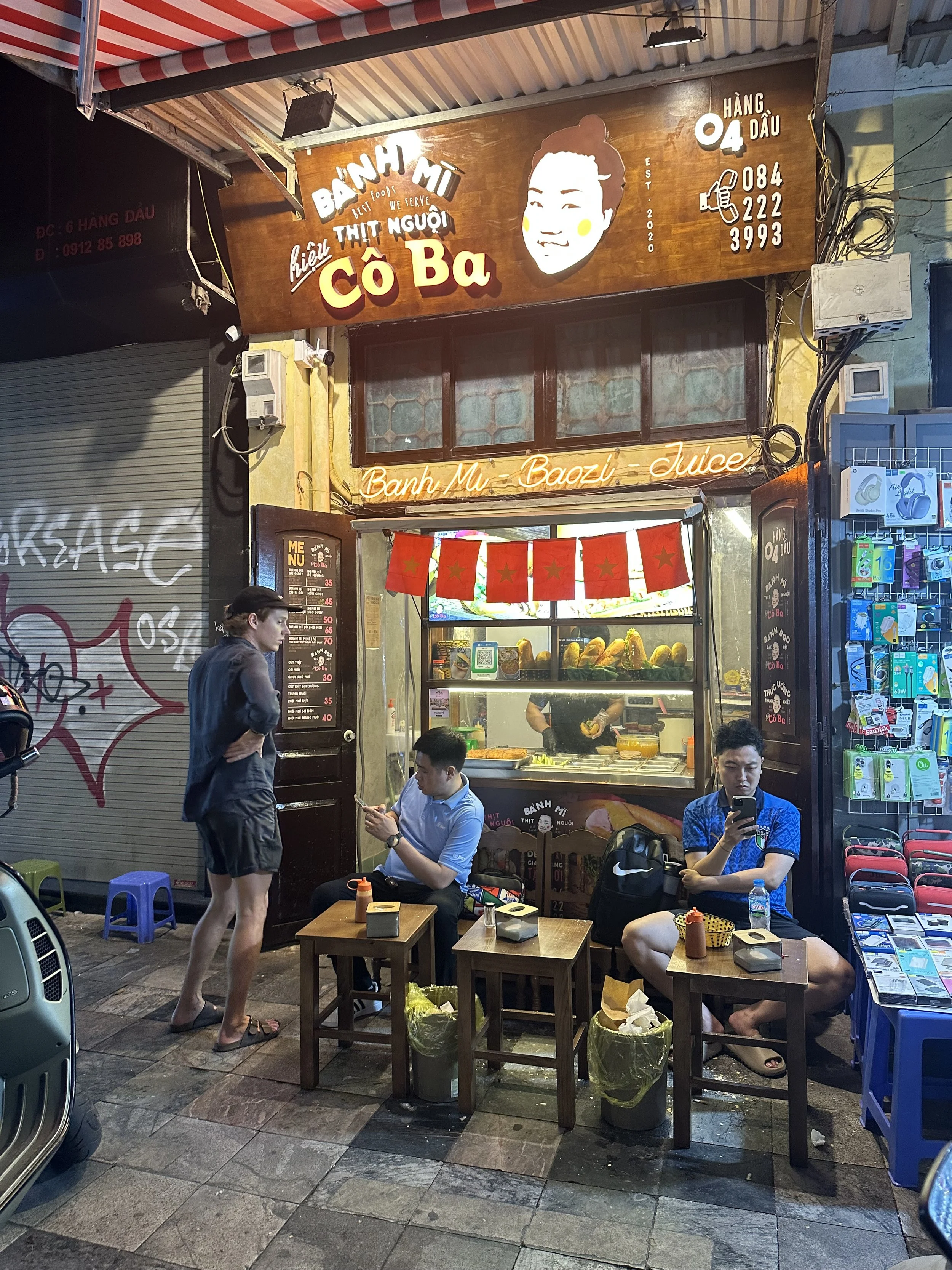 You can find Banh Mi everywhere on the street.