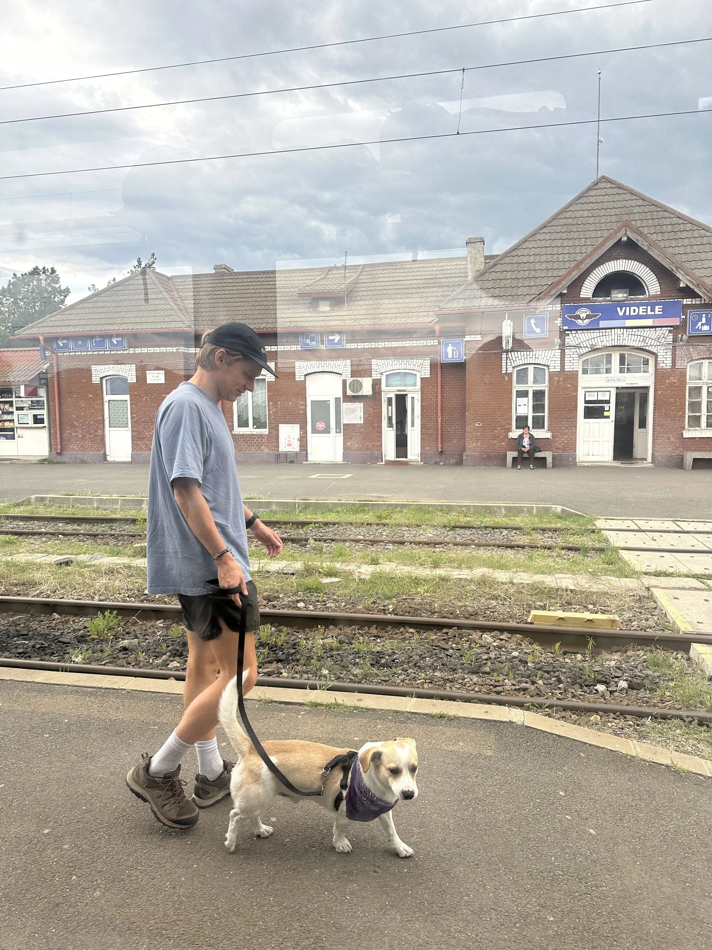 Have to take quick pee breaks when the train stops!