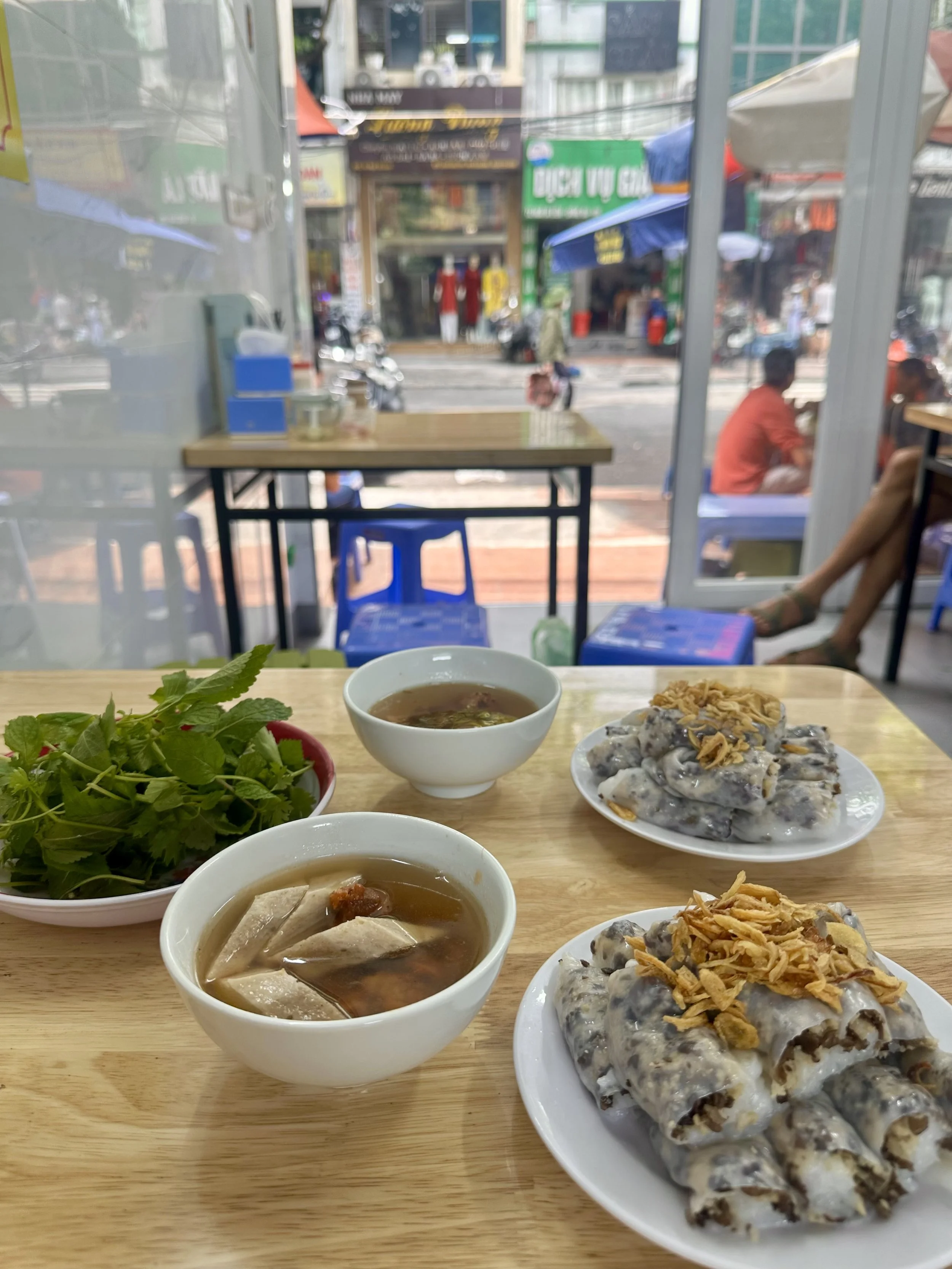 Very freshly made Banh Cuon. Ordered too much, as always.