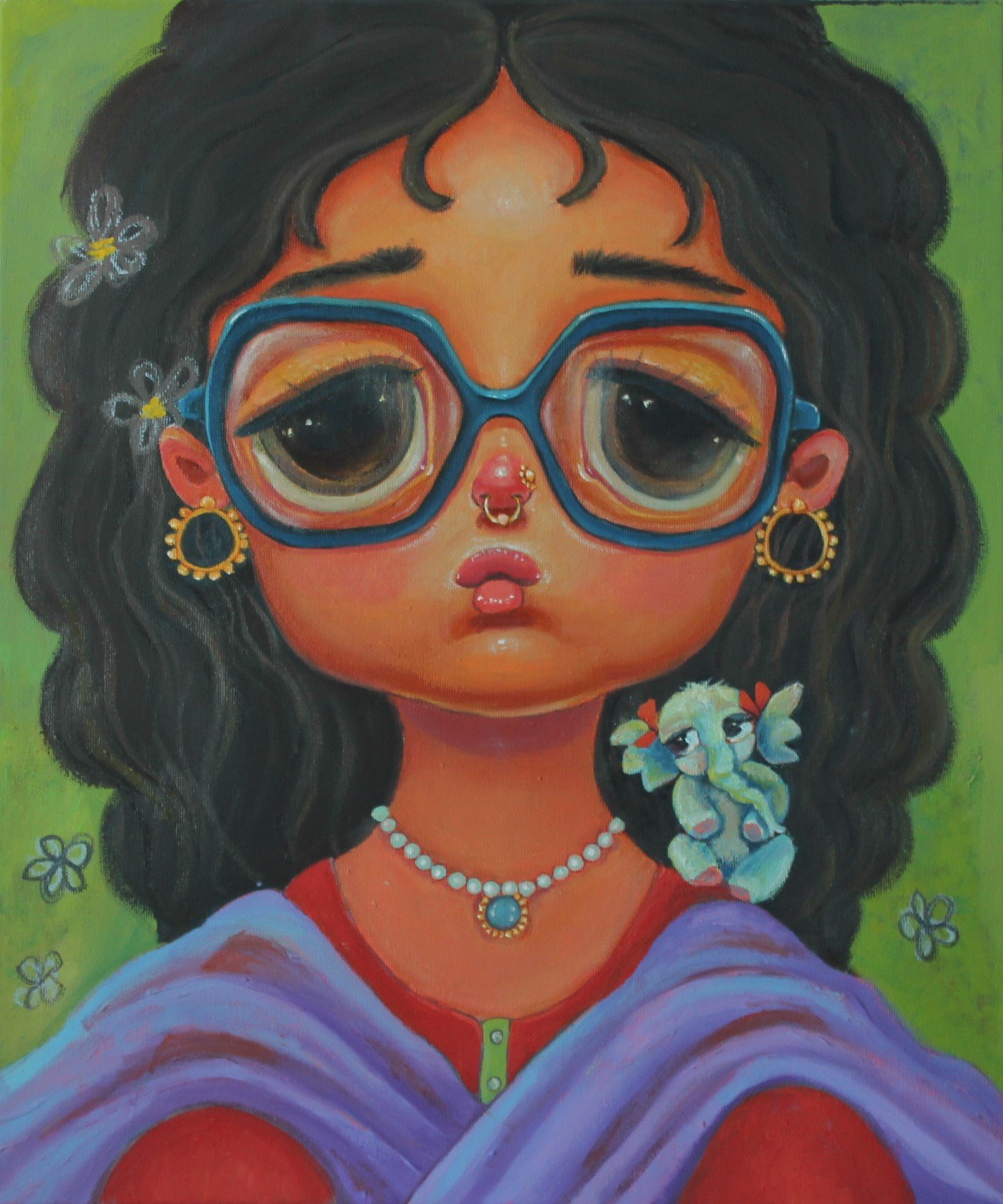 Blue Elephant
Oil on Canvas
40x50 cms
2022