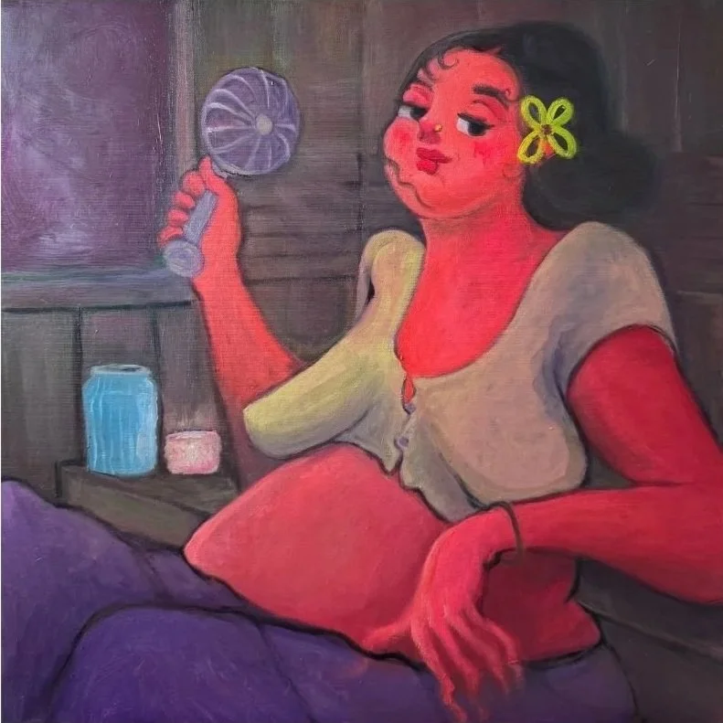 Life in Forties.
Oil on canvas
60 x 60 cms
2025