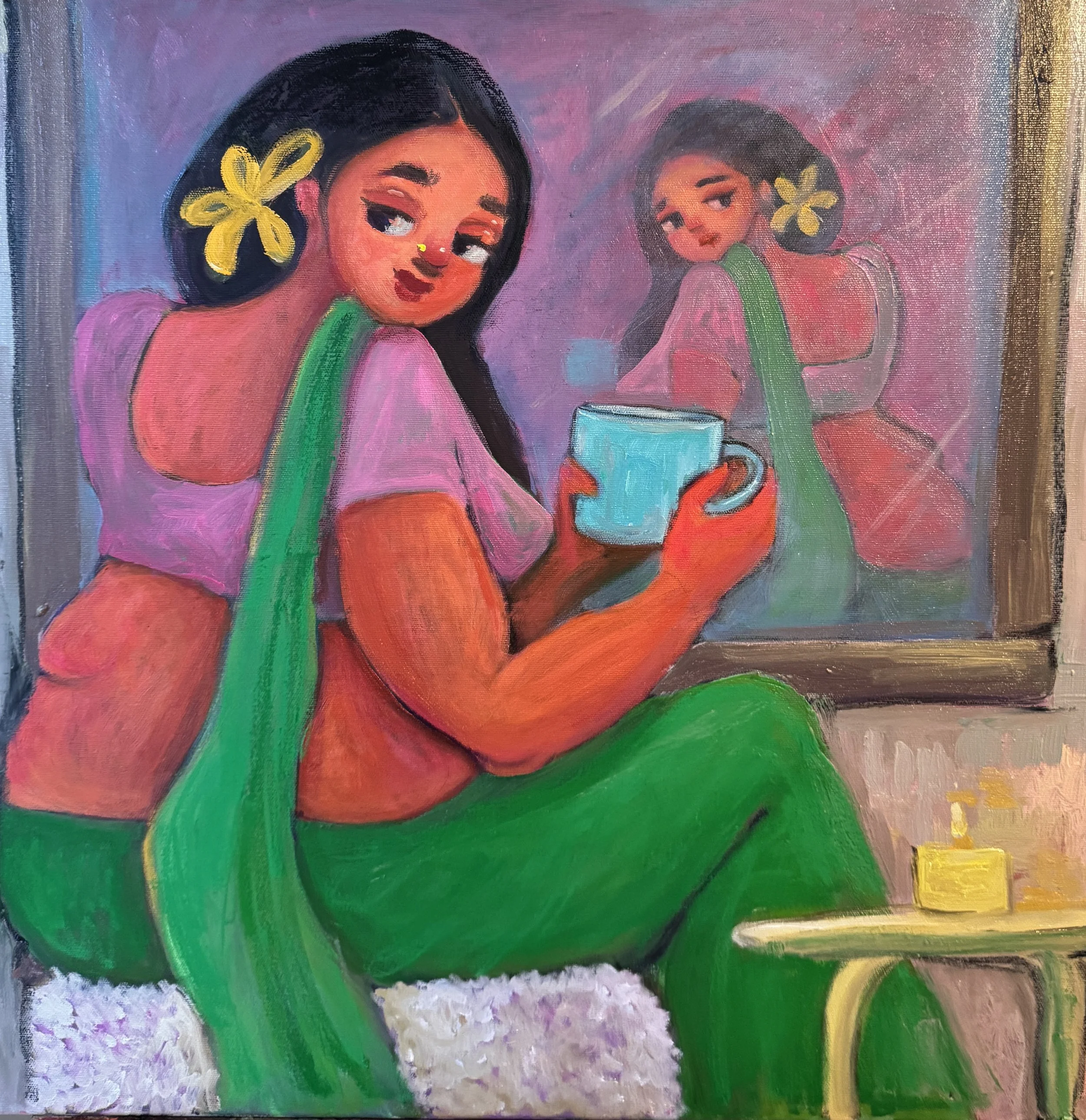 Many Chills of Autumn
Oil on Canvas
60x60 cms
2025