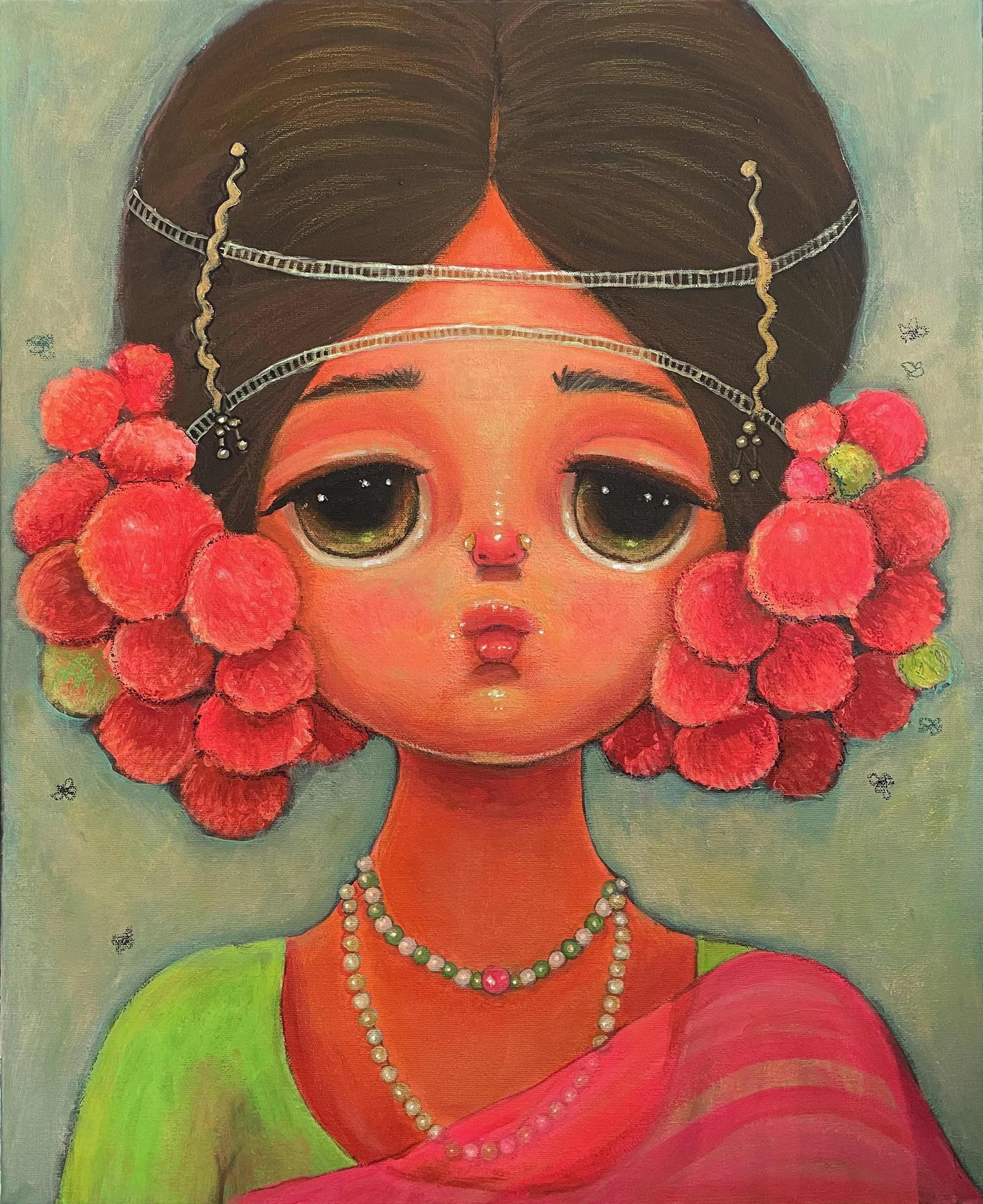 Haunted by Flower flies
Oil on Canvas
40x50 cms
2022