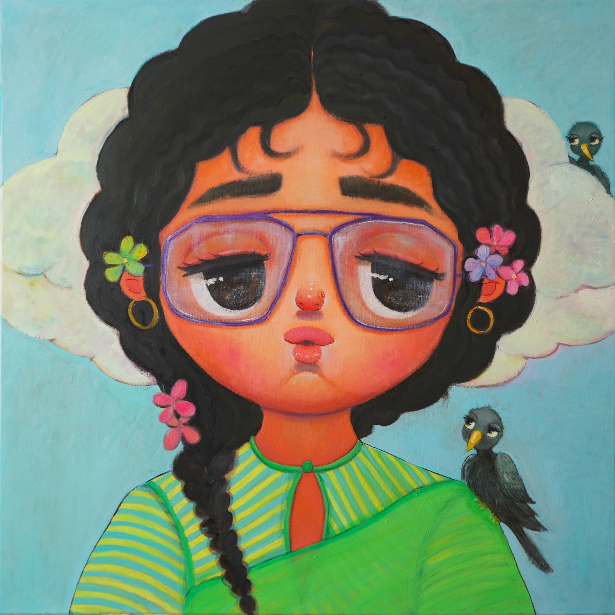 Unraveled Myth - Two for joy.
Oil on Canvas
80x80 cms
2023