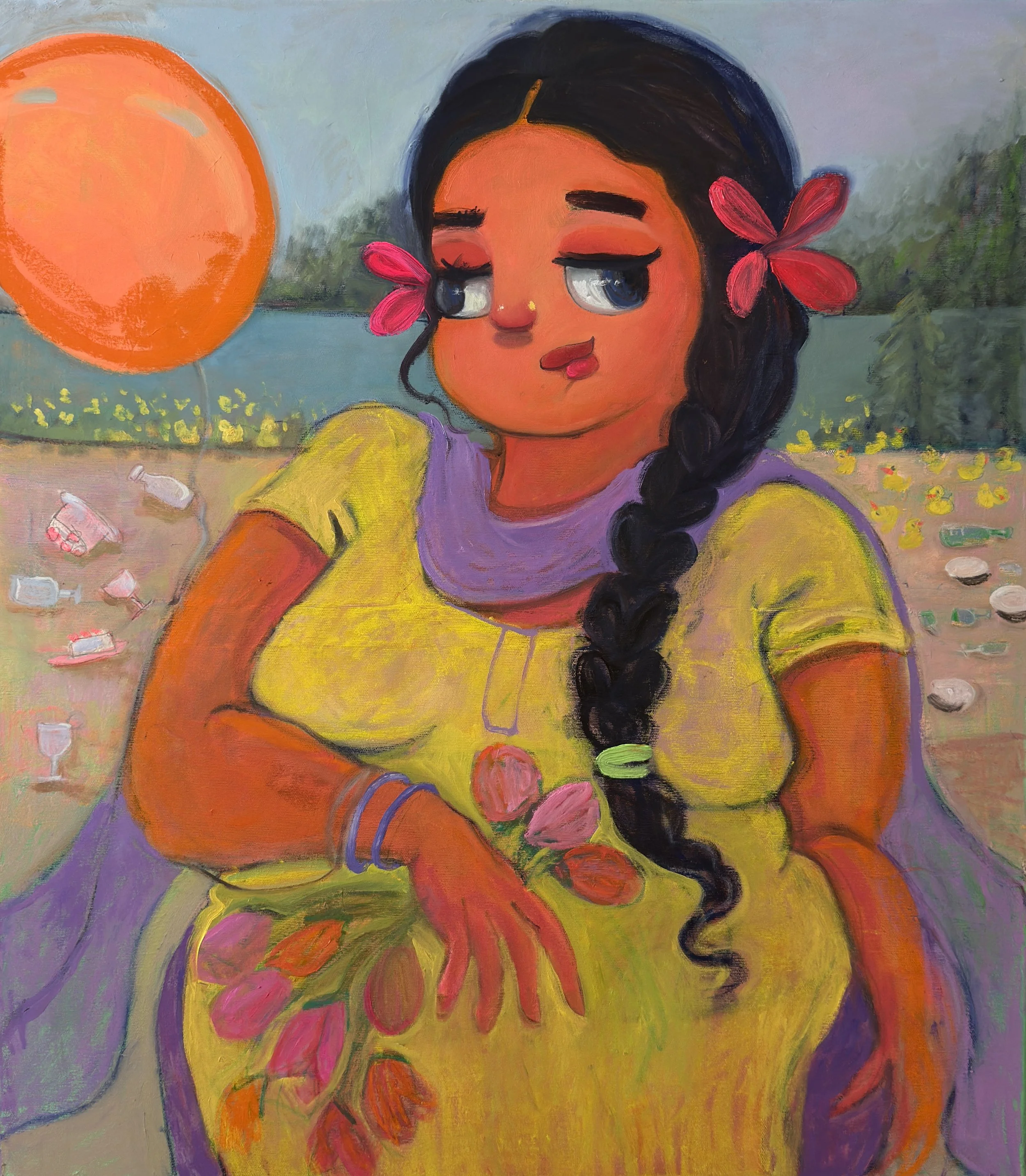 Day after the Spring festival
Oil on canvas
70 x 80 cms
2026