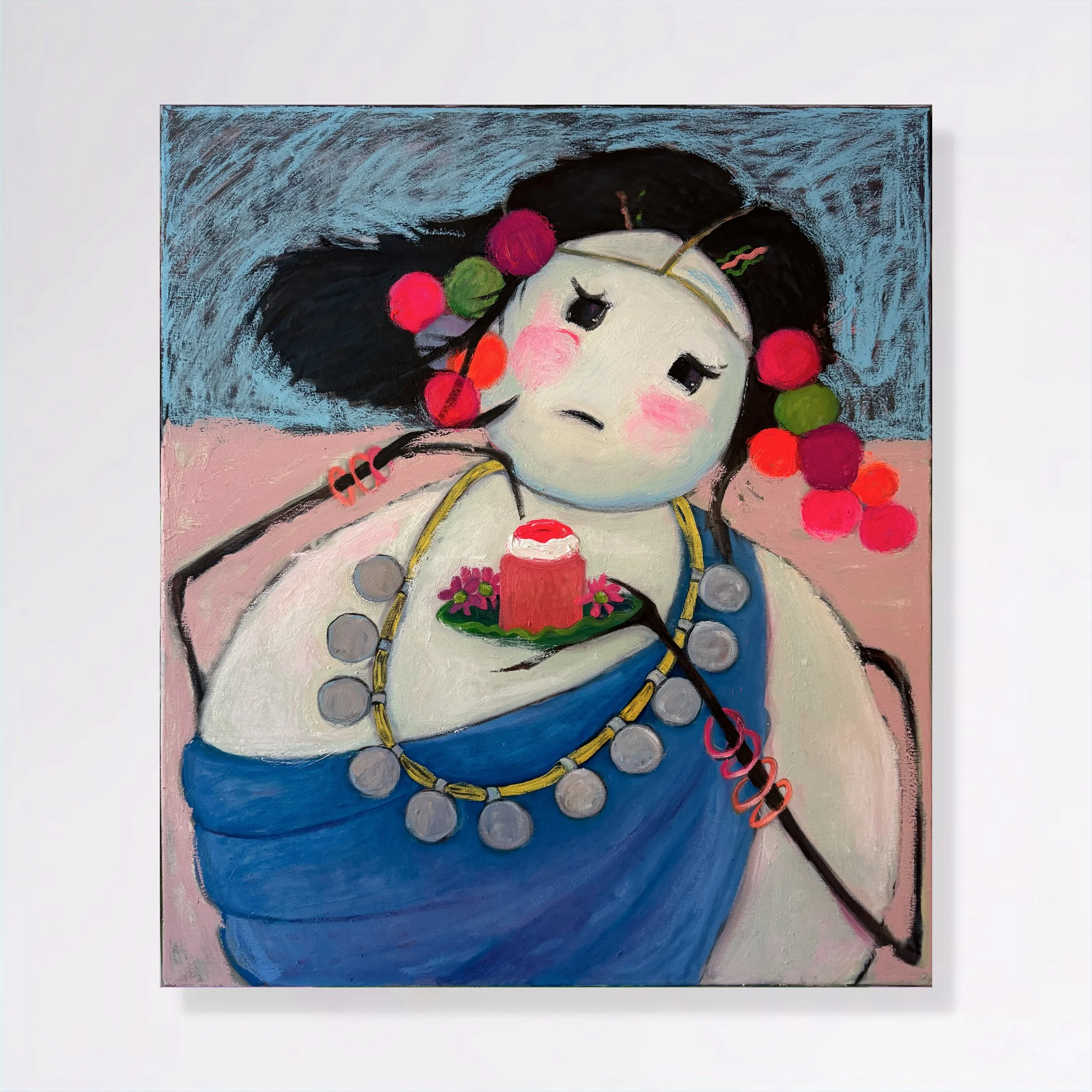 January, ruminations, pullas and torttis II. 
Oil on canvas
80 x 70 cms
2026