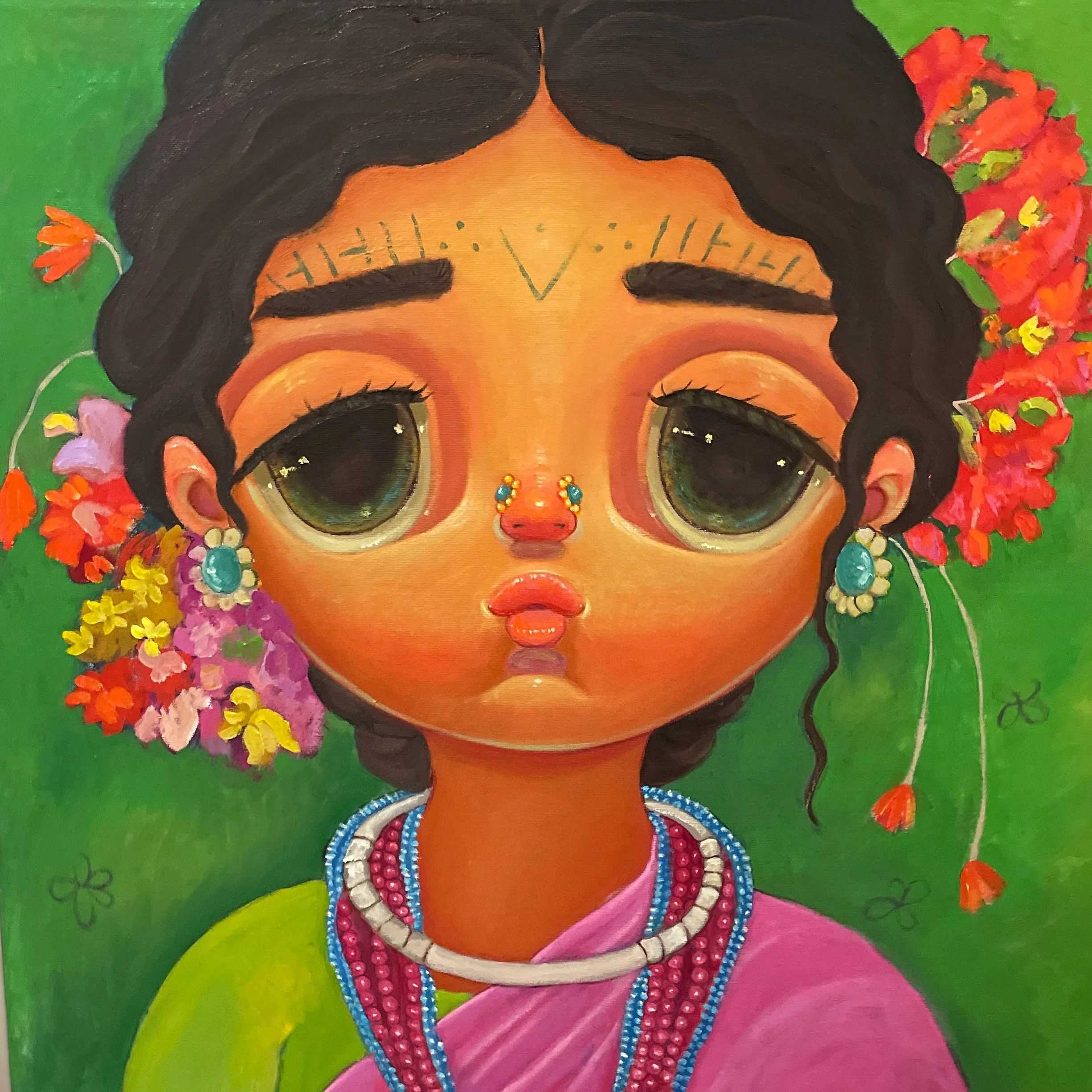 Godna (Tattoo)
Oil on Canvas
60x60 cms
2023