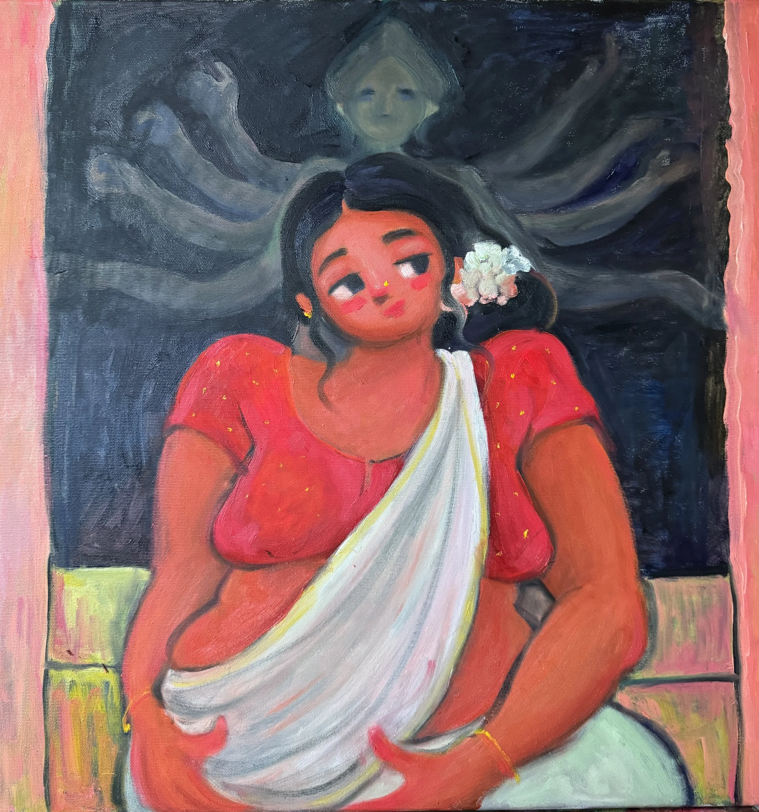 Dashami (Tenth Day)
Oil on Canvas
60x60 cms
2025