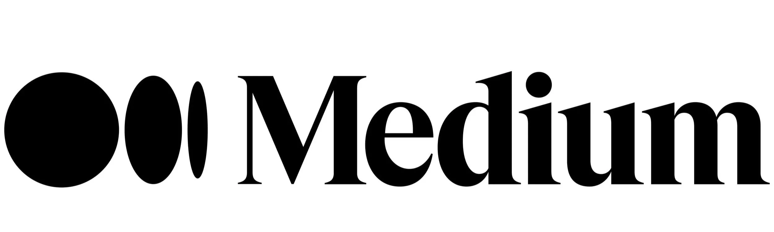 Stylized black text reading 'OomMedium' with artistic font.