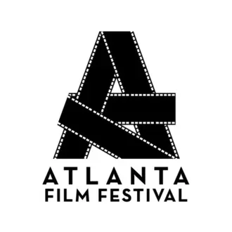 Logo of Atlanta Film Festival featuring a large stylized black letter 'A' with white dotted lines, and the text 'ATLANTA FILM FESTIVAL' below.