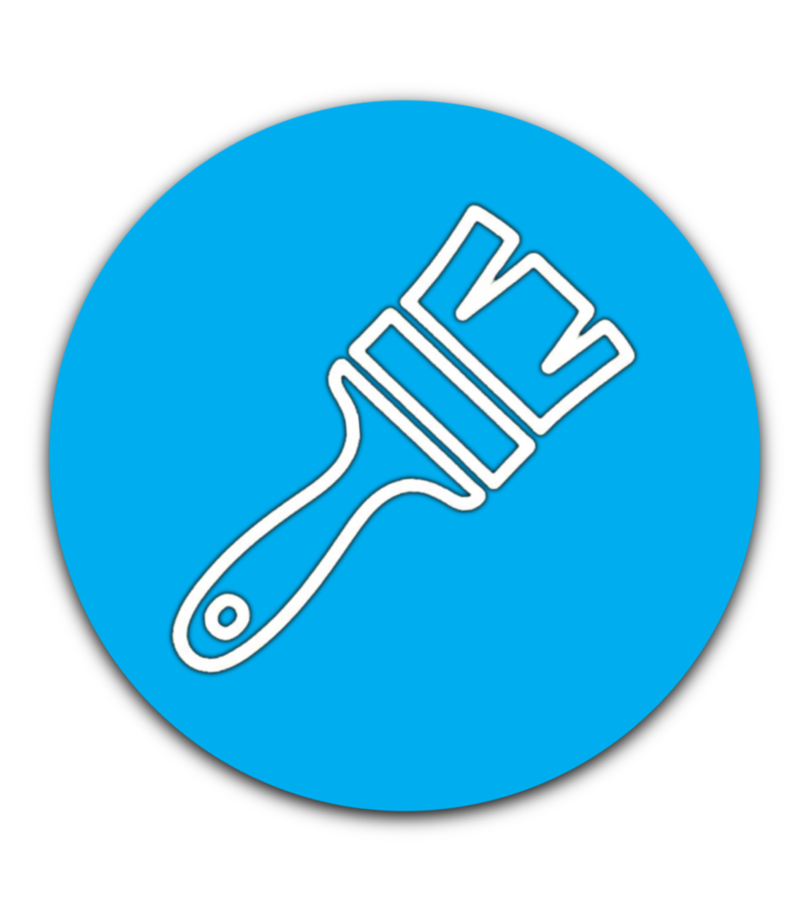 Paintbrush icon symbolising Wirral decorators and home improvement businesses featured by NG Mortgages.