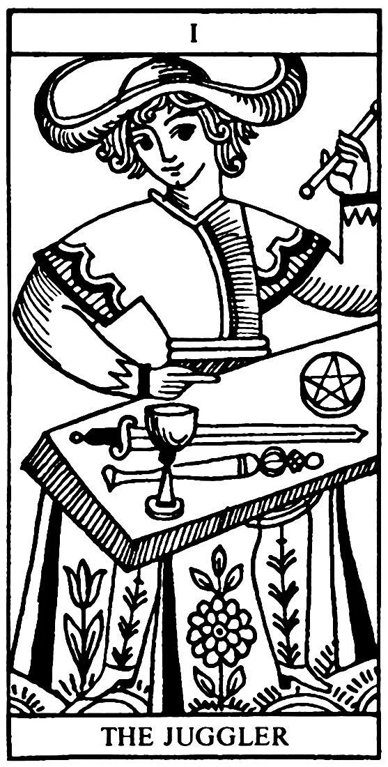 Major Arcana tarot cards from the Fool to the Hierophant, representing beginnings, creativity, intuition and structure