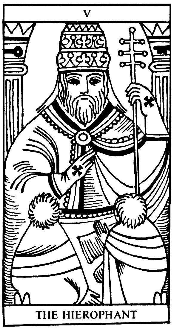 The Empress, Emperor and Hierophant tarot cards representing creativity, authority and inherited traditions.