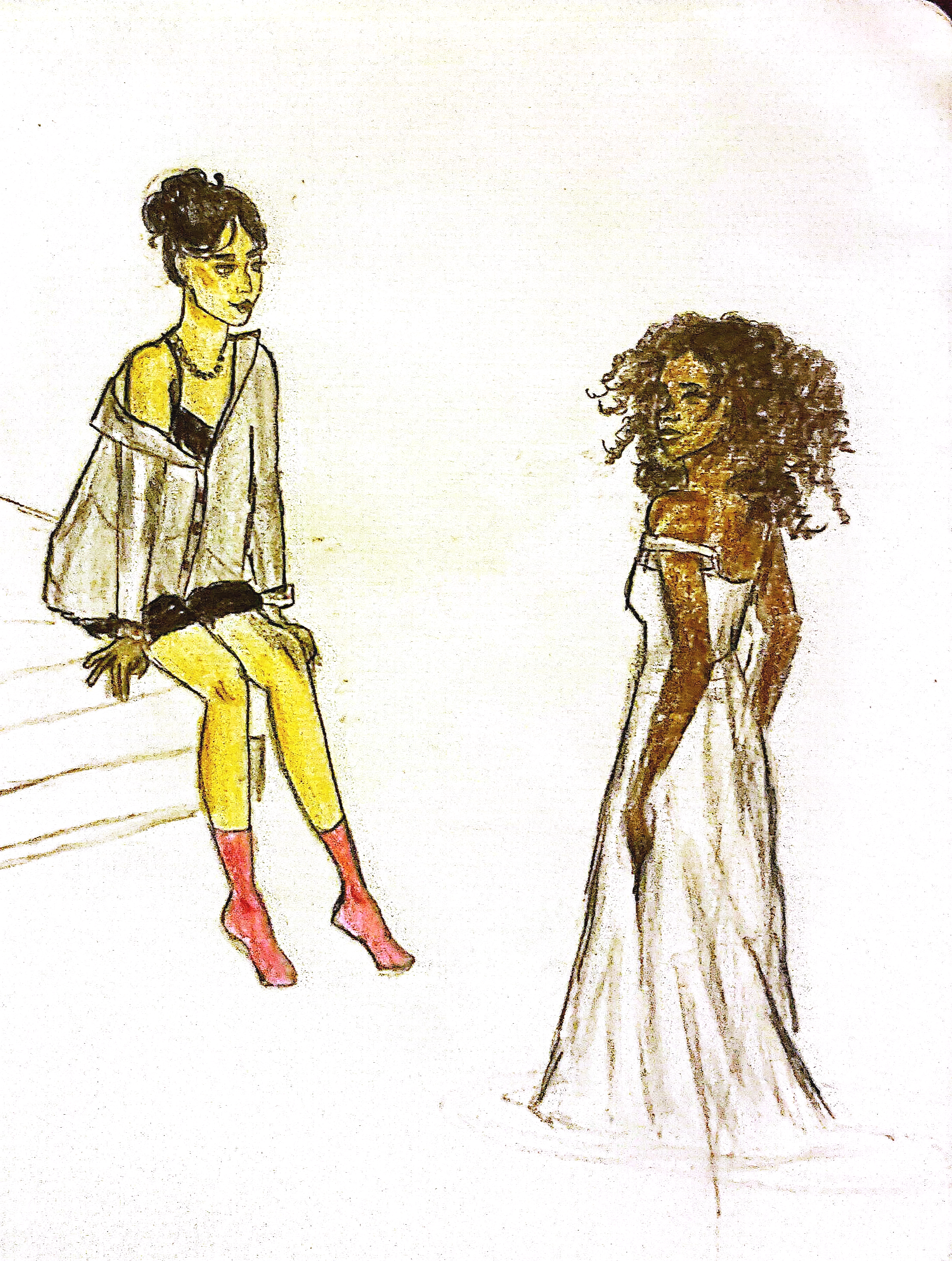 Character design - Pencil and Colored Pencil