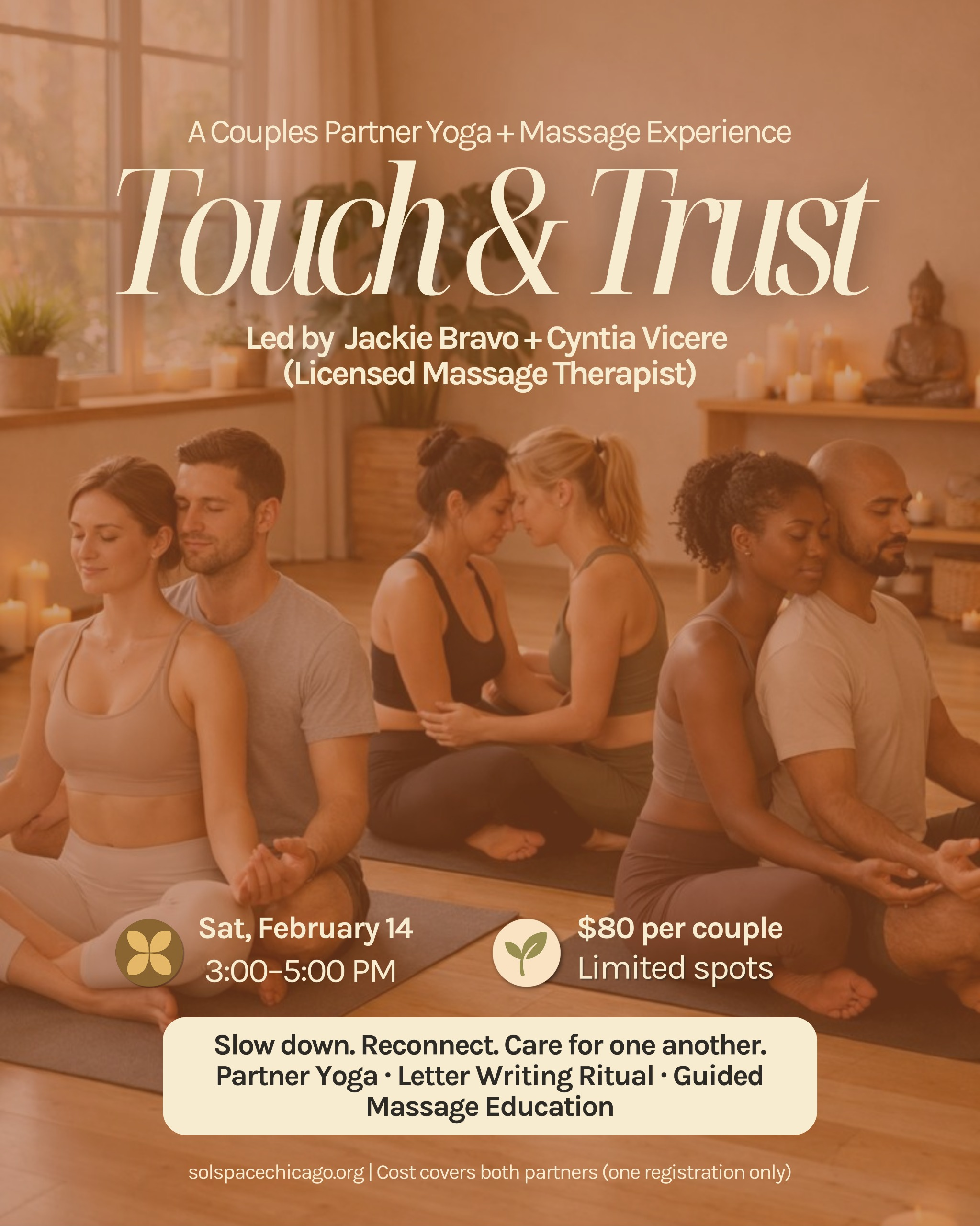 Touch & Trust: A Couples Partner Yoga + Massage Experience