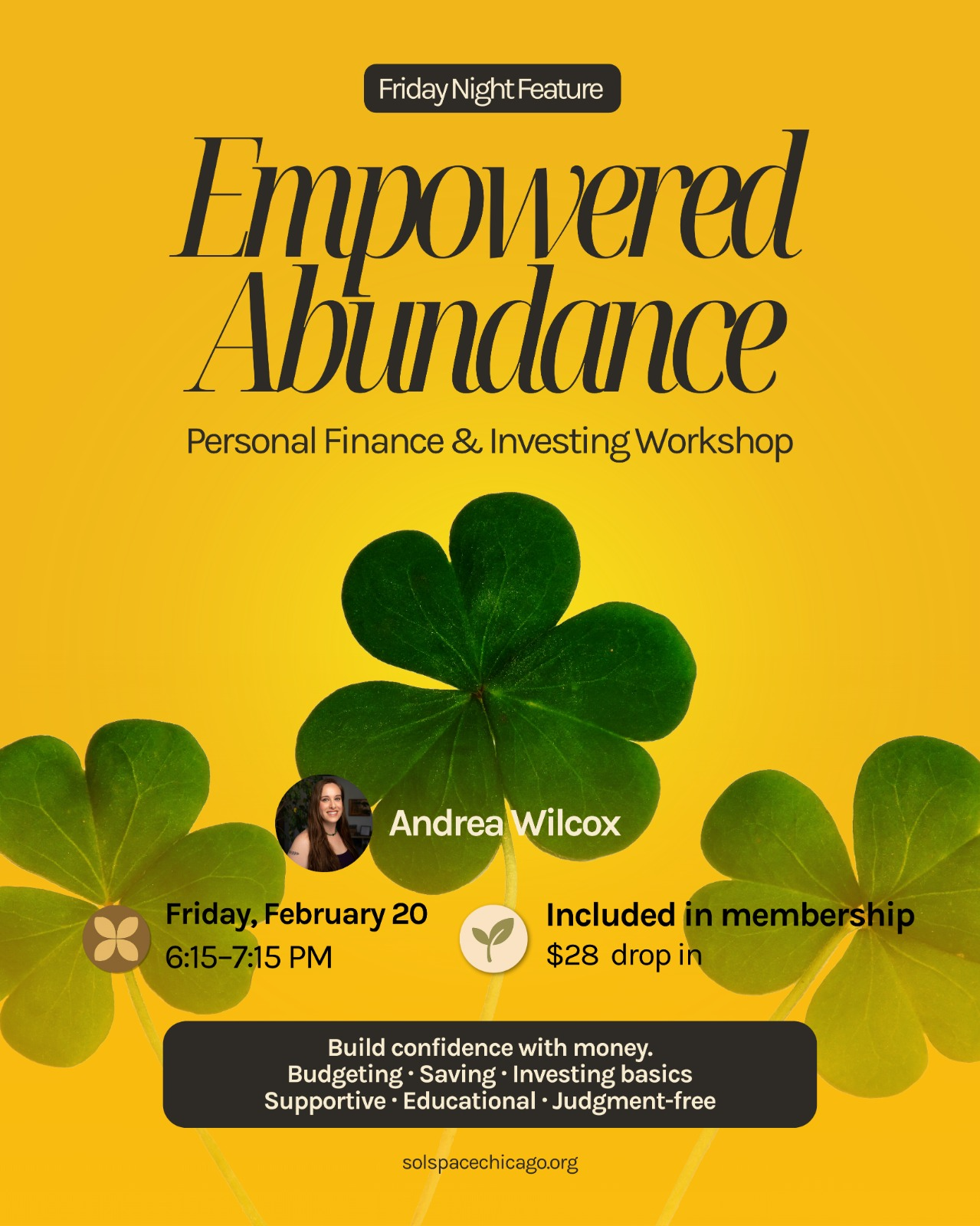 Empowered Abundance: Personal finance and investing workshop