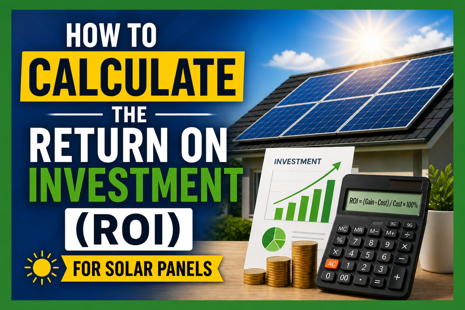 How to Calculate the Return on Investment (ROI) for Solar Panels