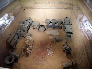 The tomb of Fu Hao at Yinxu in Henan, China