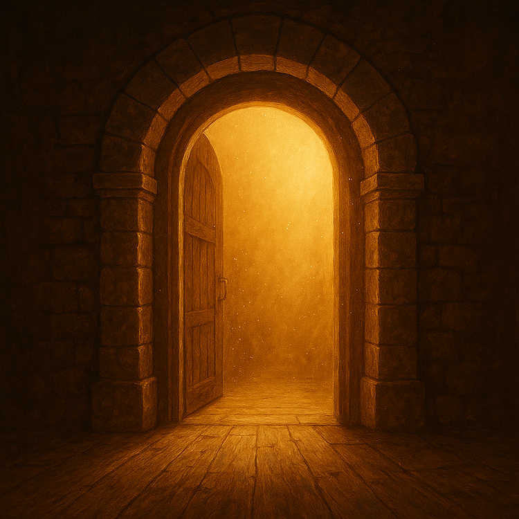An ornate stone archway symbolising the doorway into history and forgotten voices
