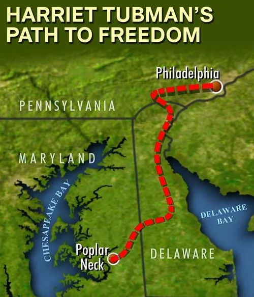 Historical image representing Harriet Tubman and the Underground Railroad